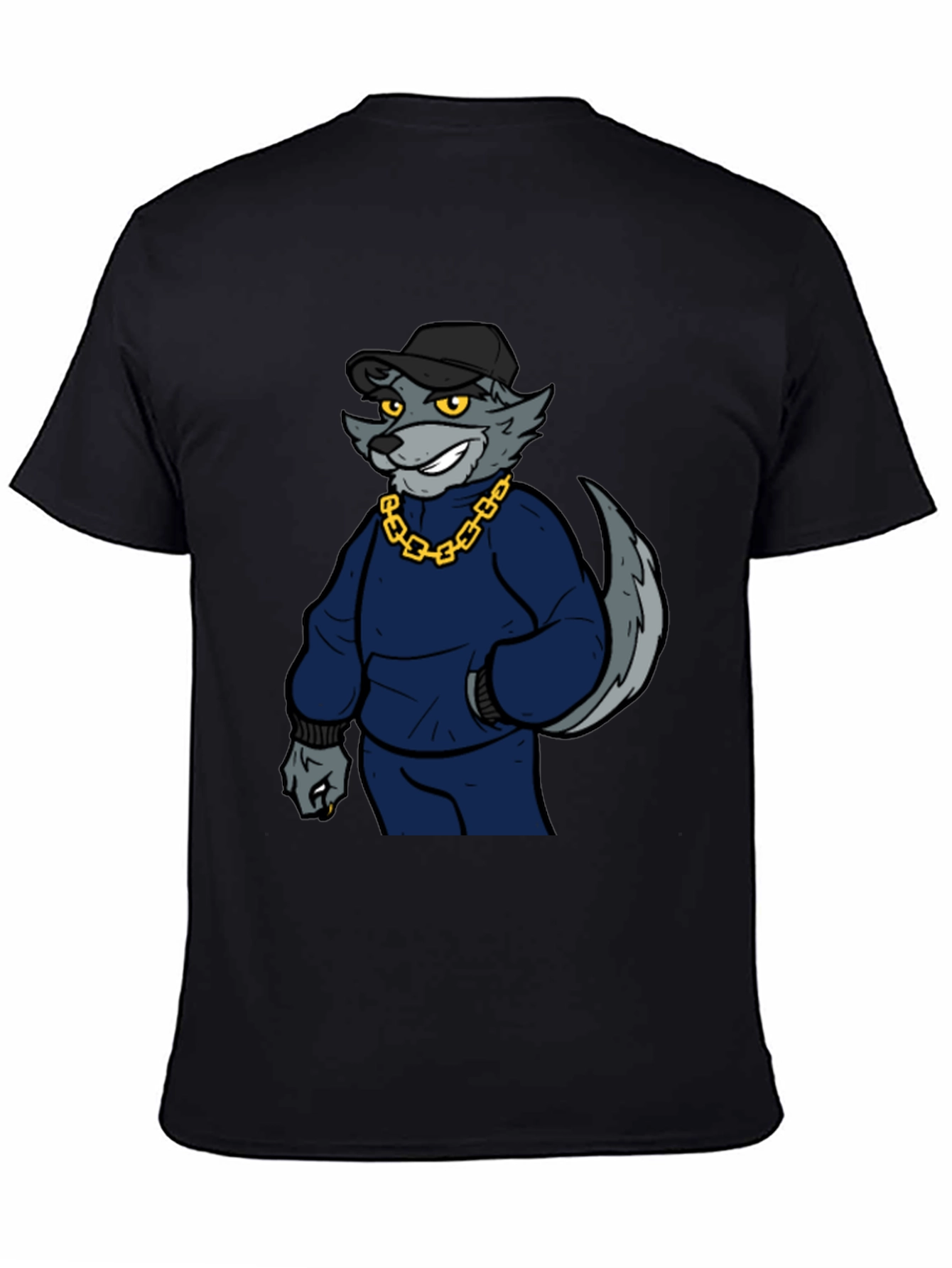 Cool Wolf Graphic Print Tee - 4