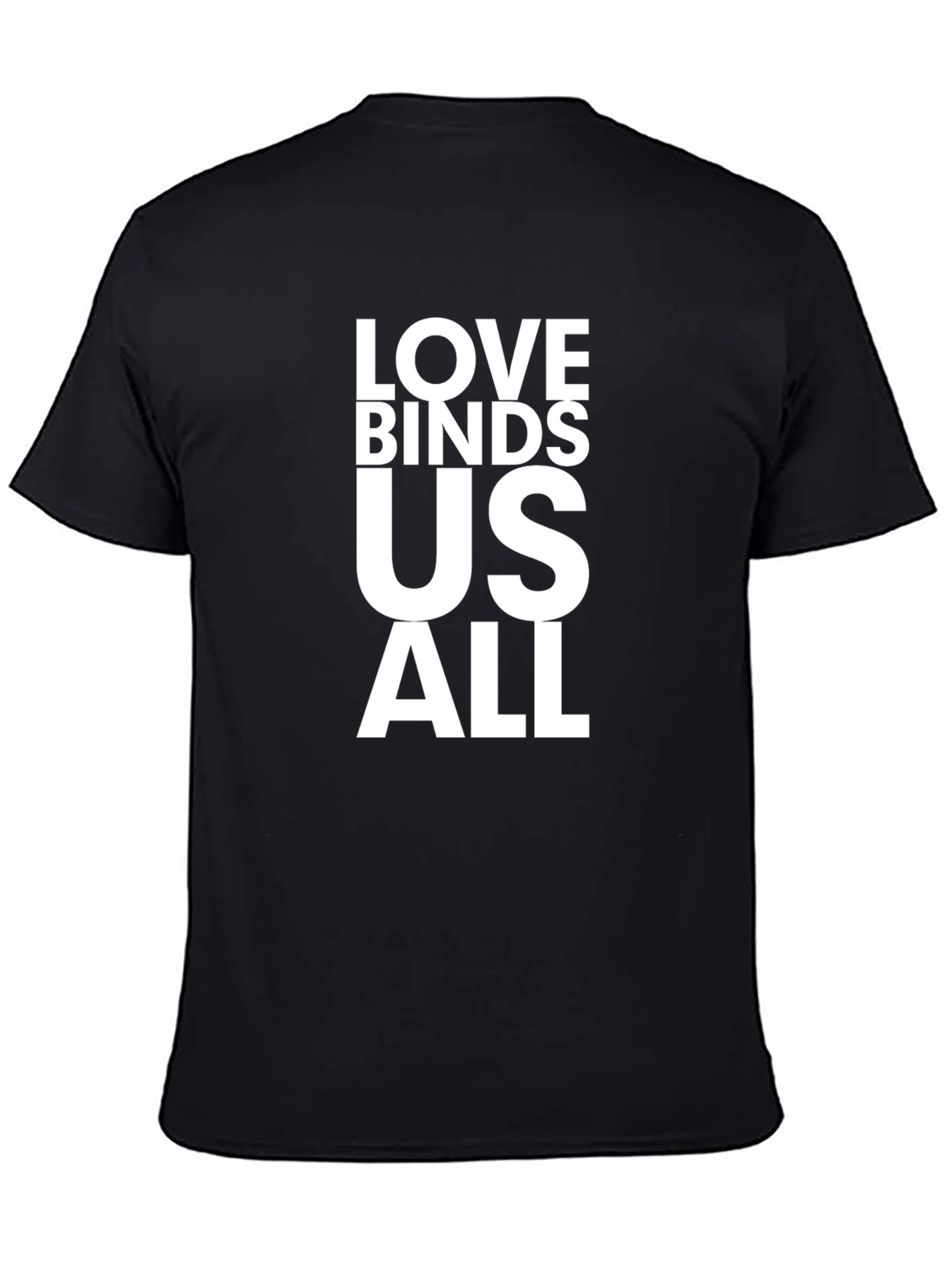 Black Love Binds Us All Graphic Tee - Black T-Shirt view 4