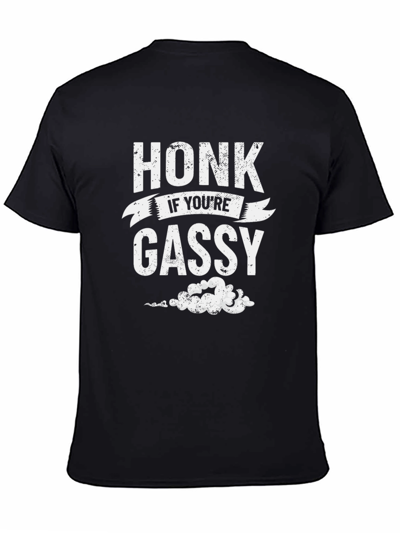 Black Honk If You're Gassy Graphic T-Shirt view 4