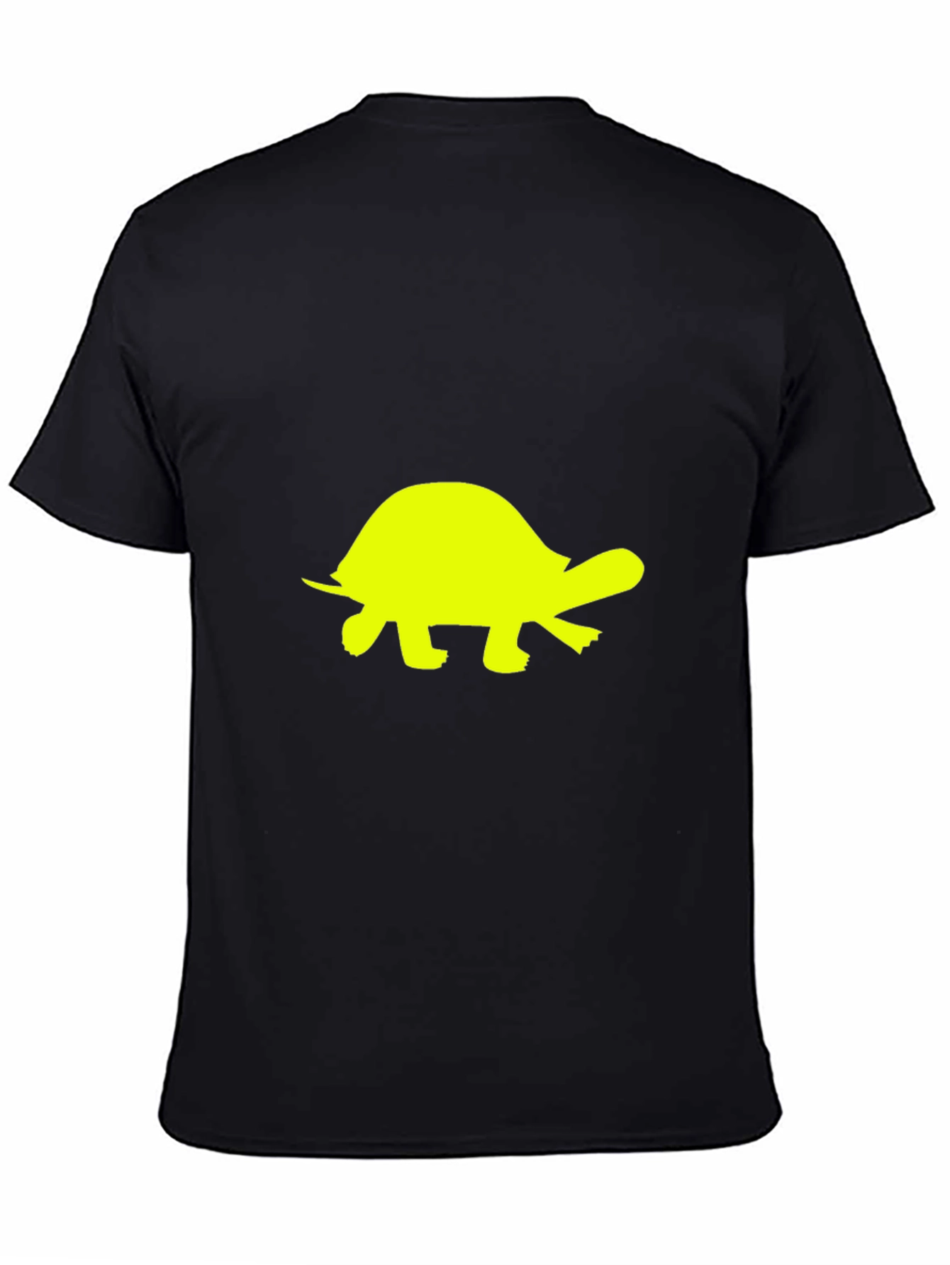 Black Turtle Graphic Tee - Black Cotton T-Shirt view 4