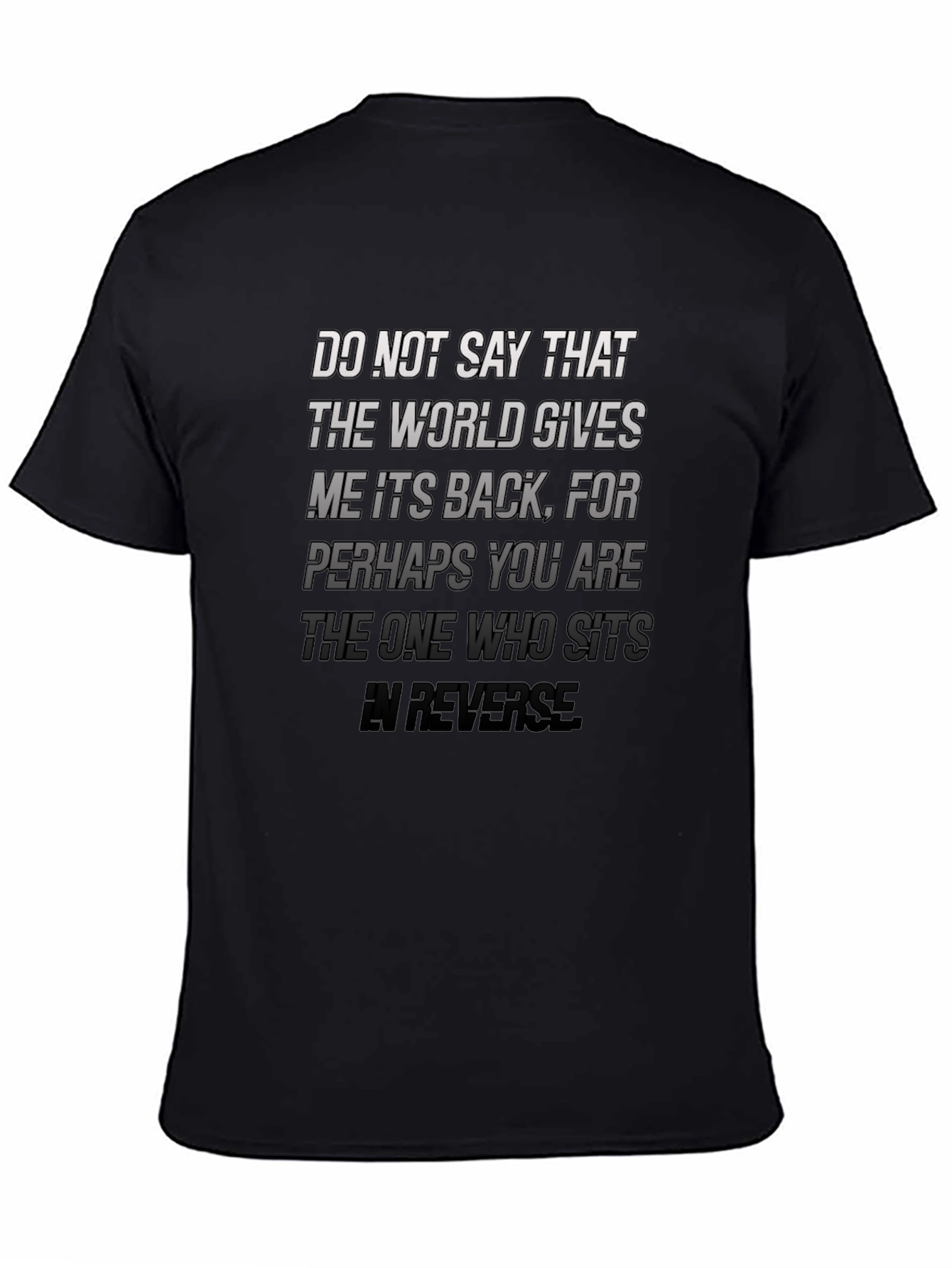 Black Do Not Say That Men's Graphic T-Shirt view 4