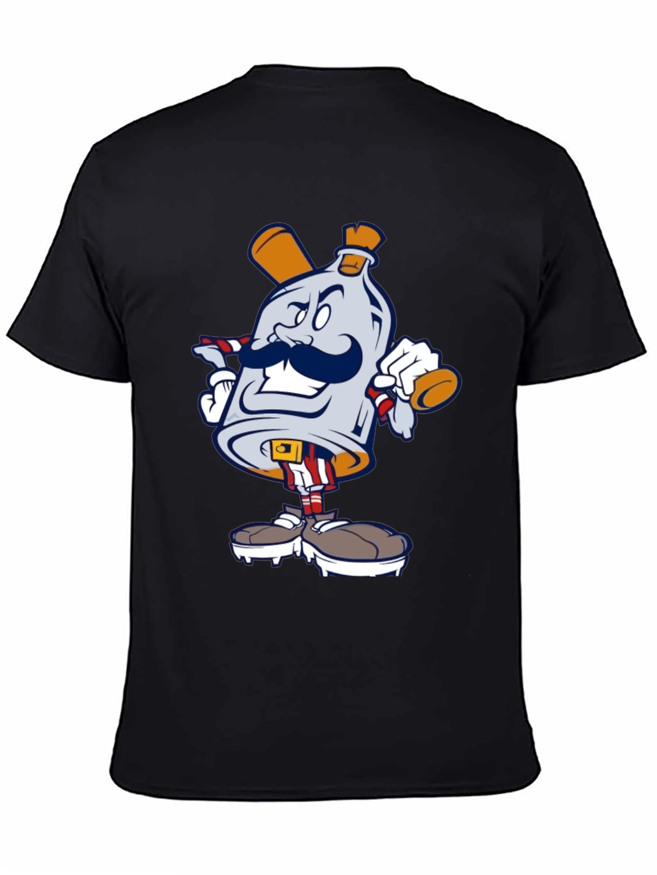 Black Cartoon Character T-Shirt view 4