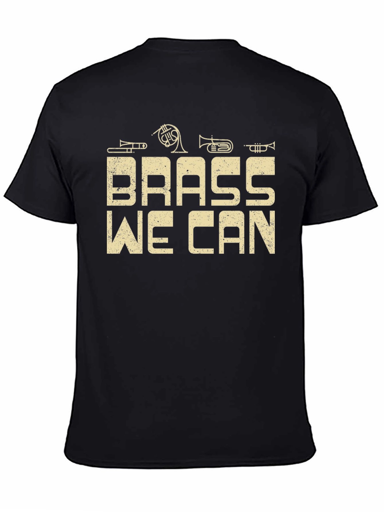 Black Brass We Can T-Shirt, Music Band Tee view 4