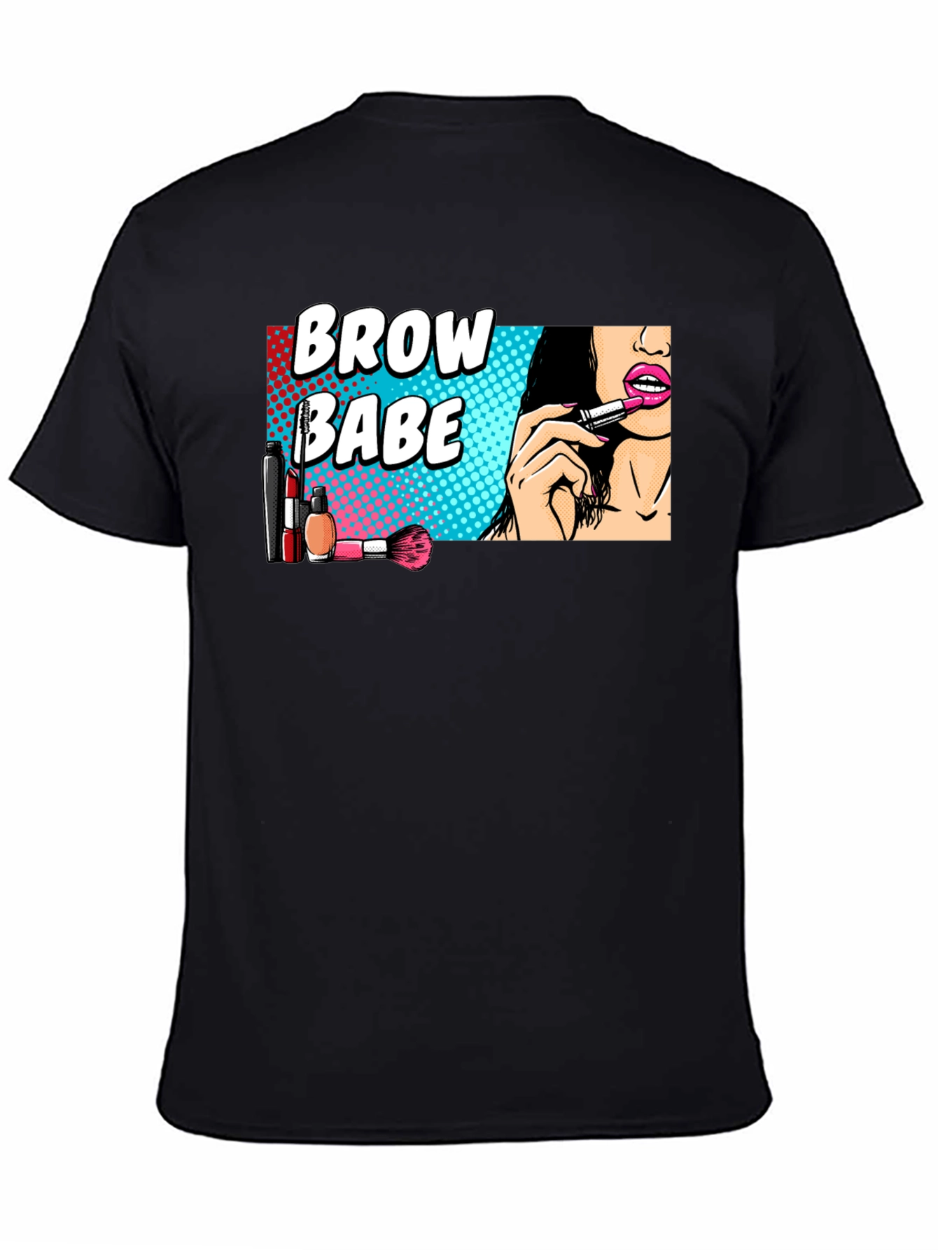 Black Brow Babe Graphic Tee - Makeup Artist T-Shirt view 4