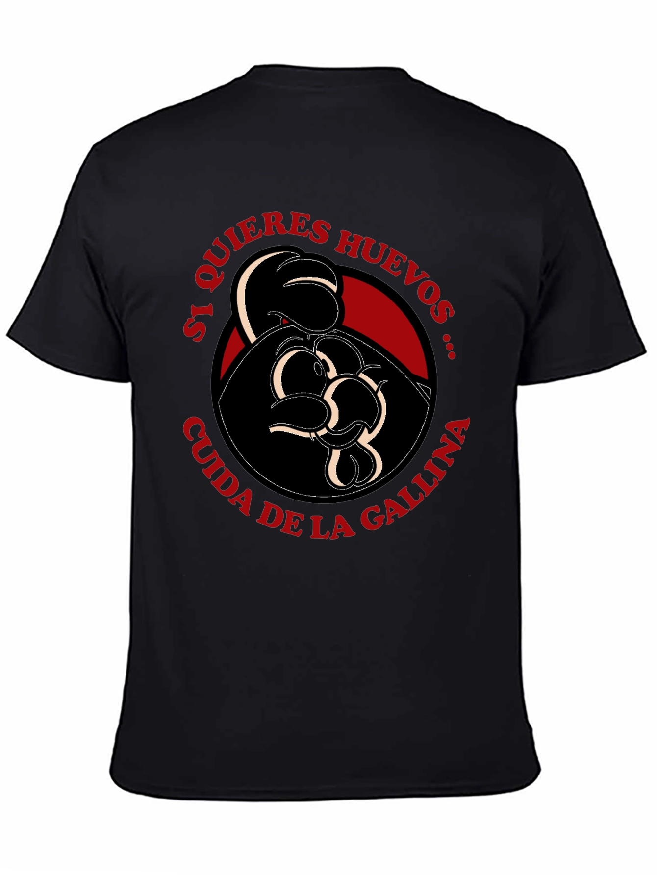 Black Humorous Spanish Saying T-Shirt view 4