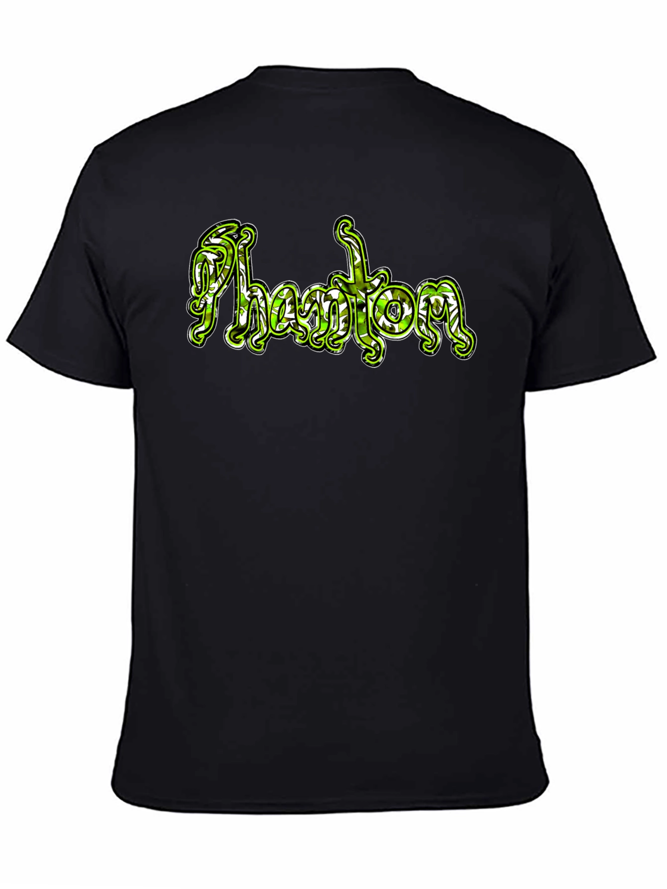 Black Phantom Graphic Black T-Shirt view 4
