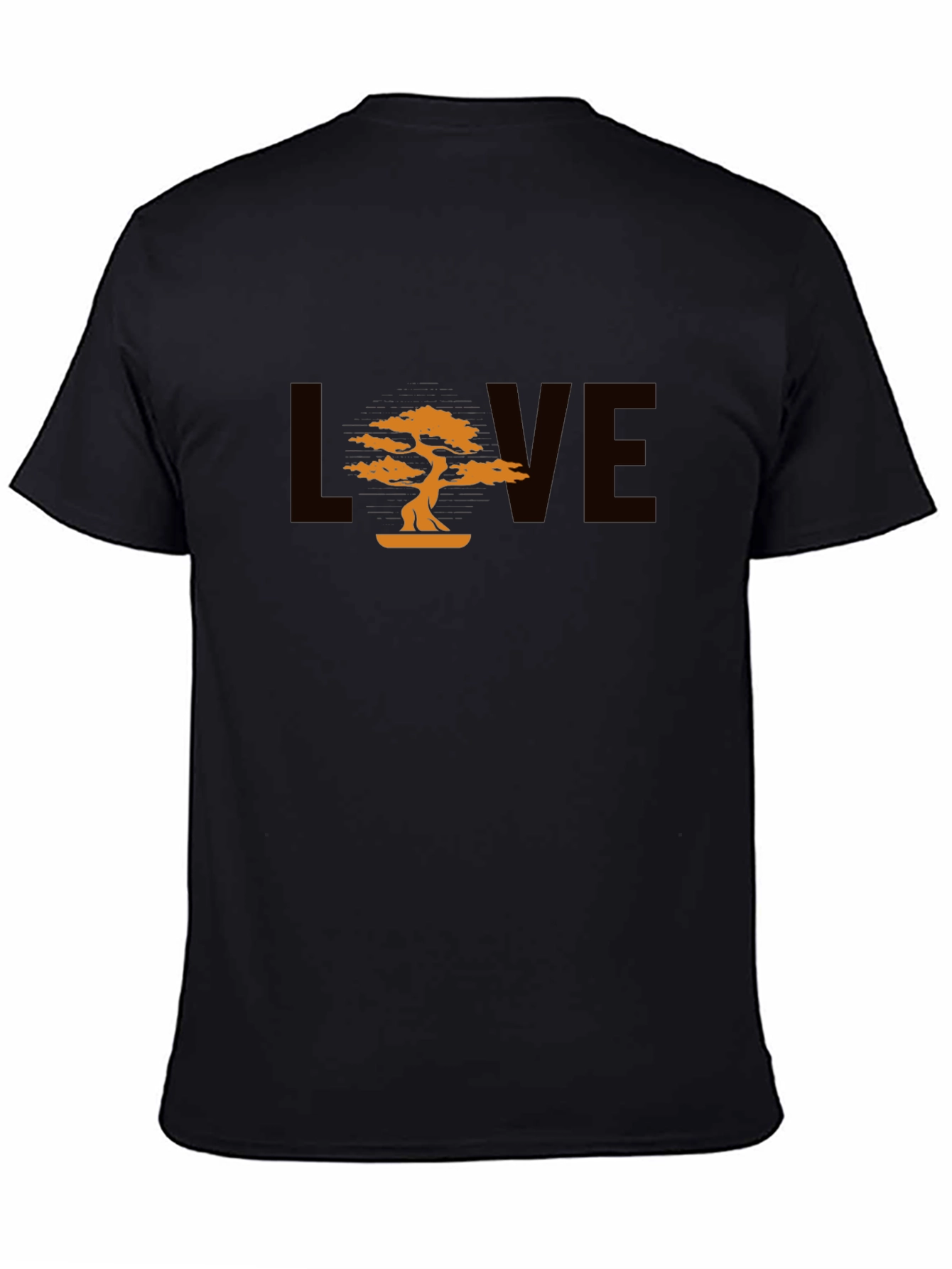 Black Bonsai Tree Love Graphic T-Shirt - Stylish & Unique view 4