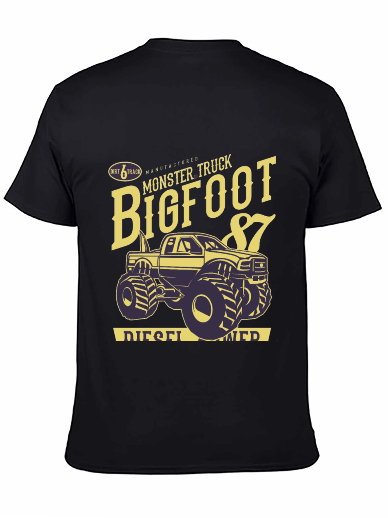Black Bigfoot Monster Truck '87 Graphic Tee view 4