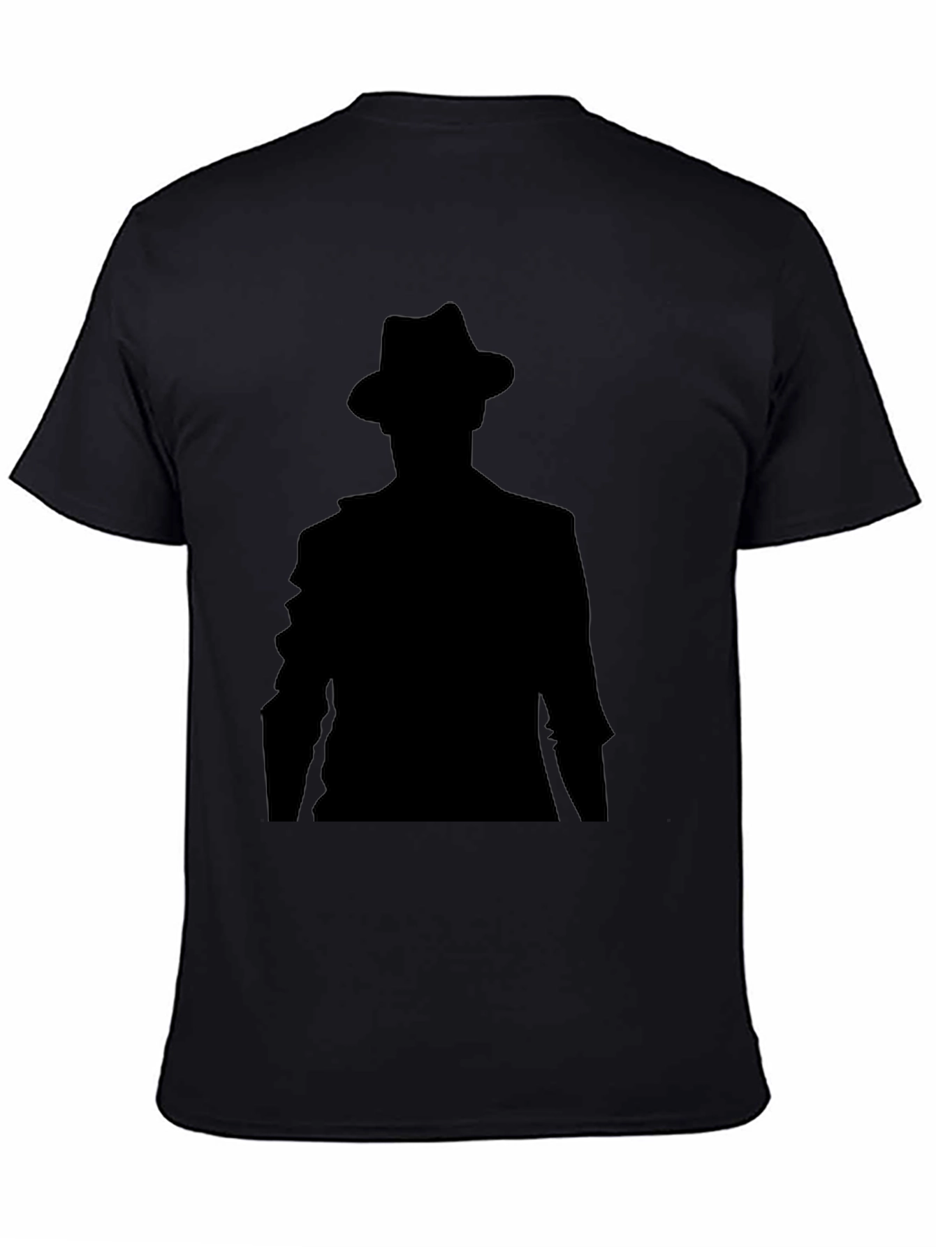 Black Mystery Man Black T-Shirt view 4