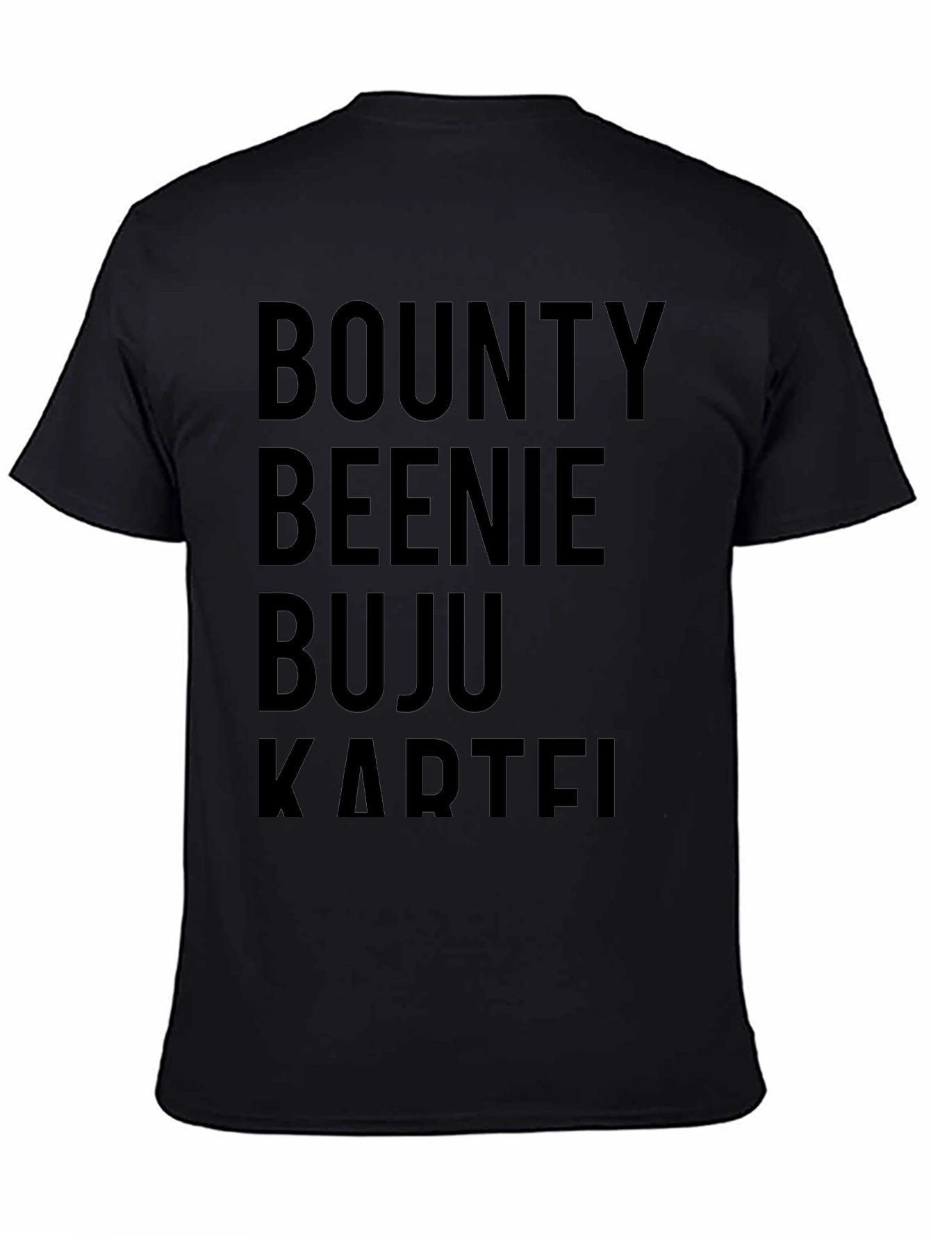 Black Bounty Beenie Buju Kartel Black T-Shirt view 4