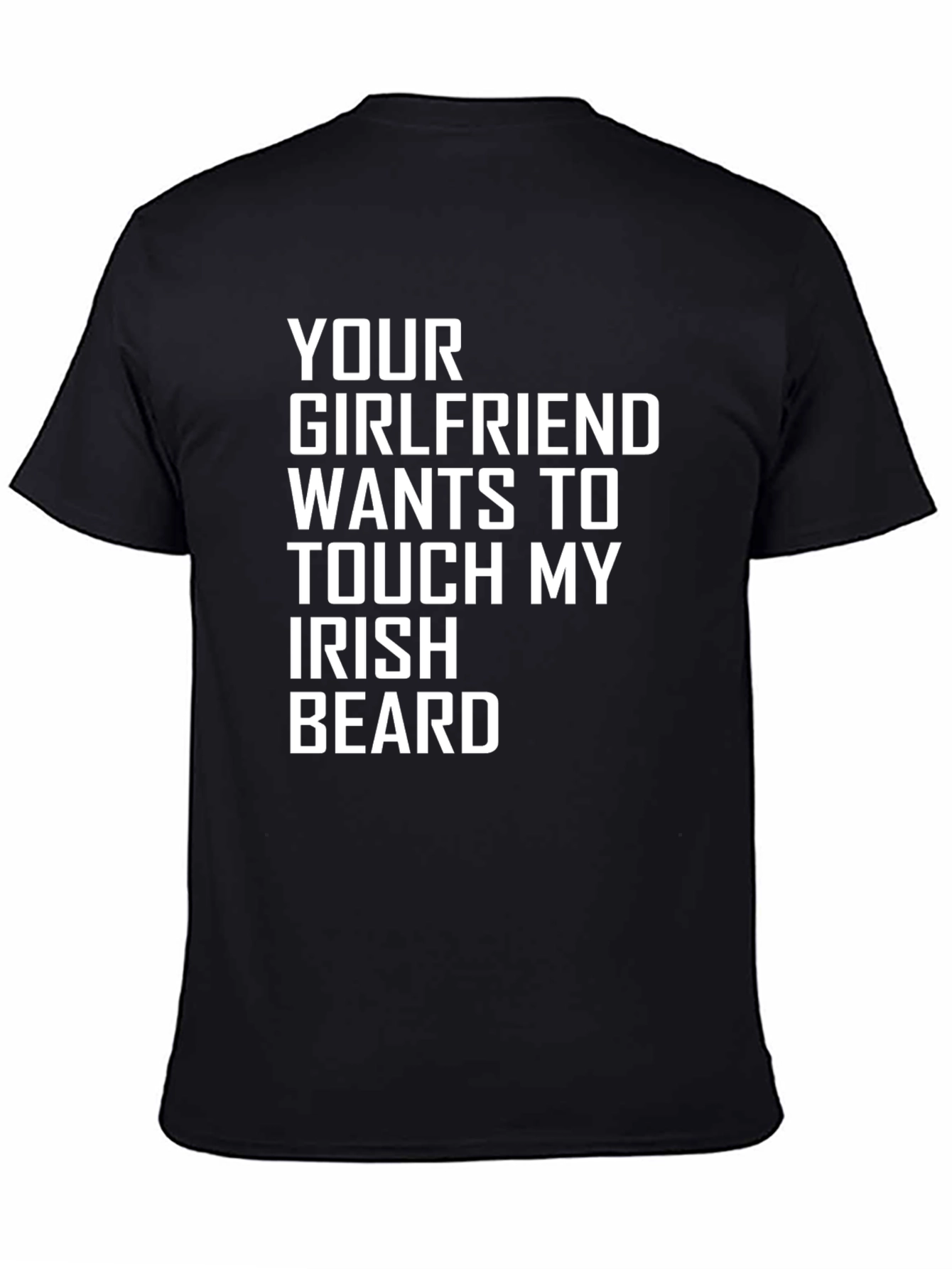 Black Irish Beard Graphic Novelty T-Shirt view 4