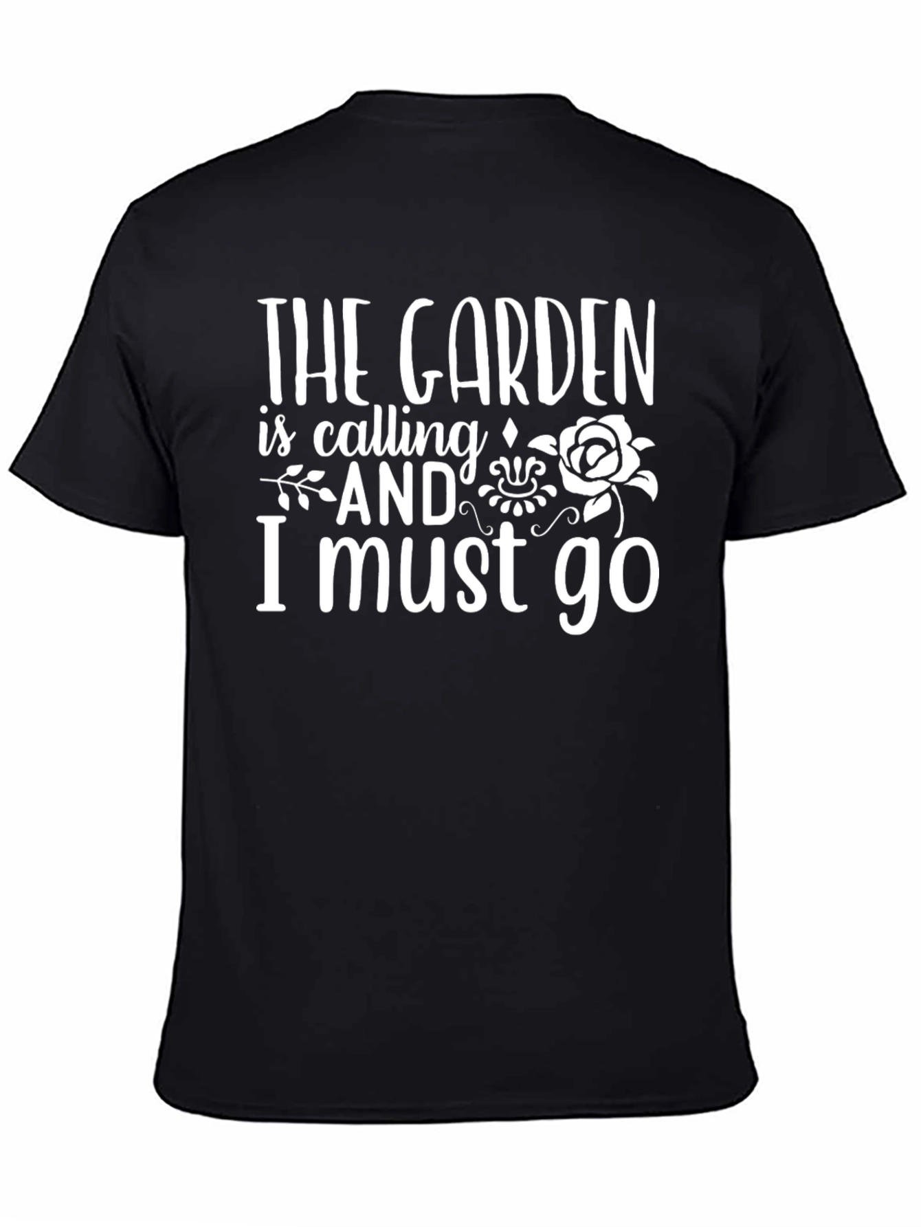 Black The Garden is Calling - Novelty Graphic Tee view 4