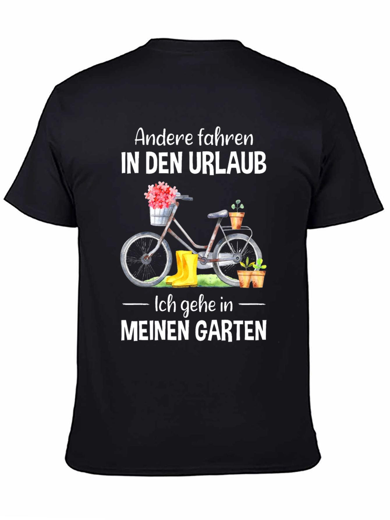 Black Gardening T-Shirt - Andere fahren in den Urlaub view 4