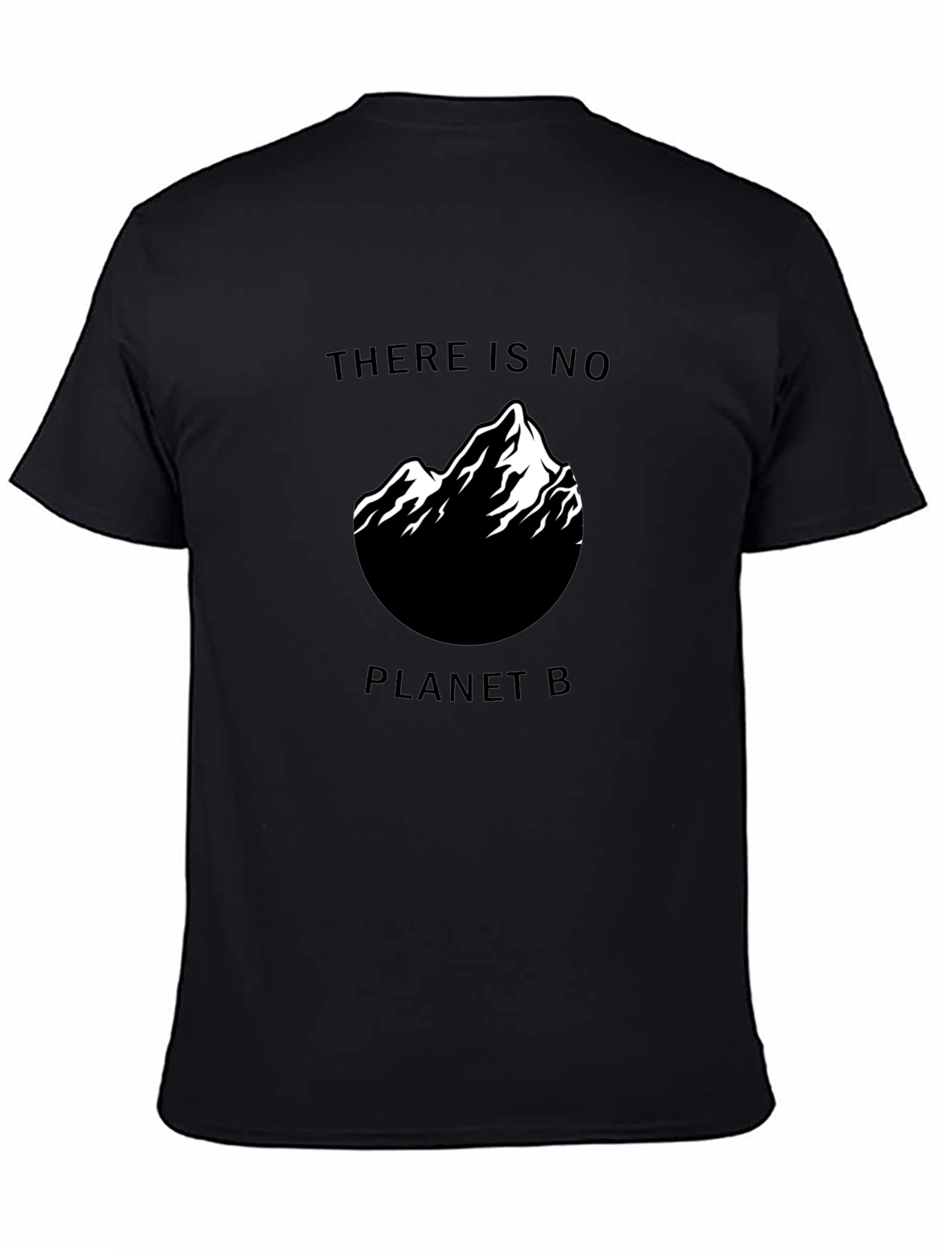 Black Eco-Friendly "There Is No Planet B" Graphic Tee view 4