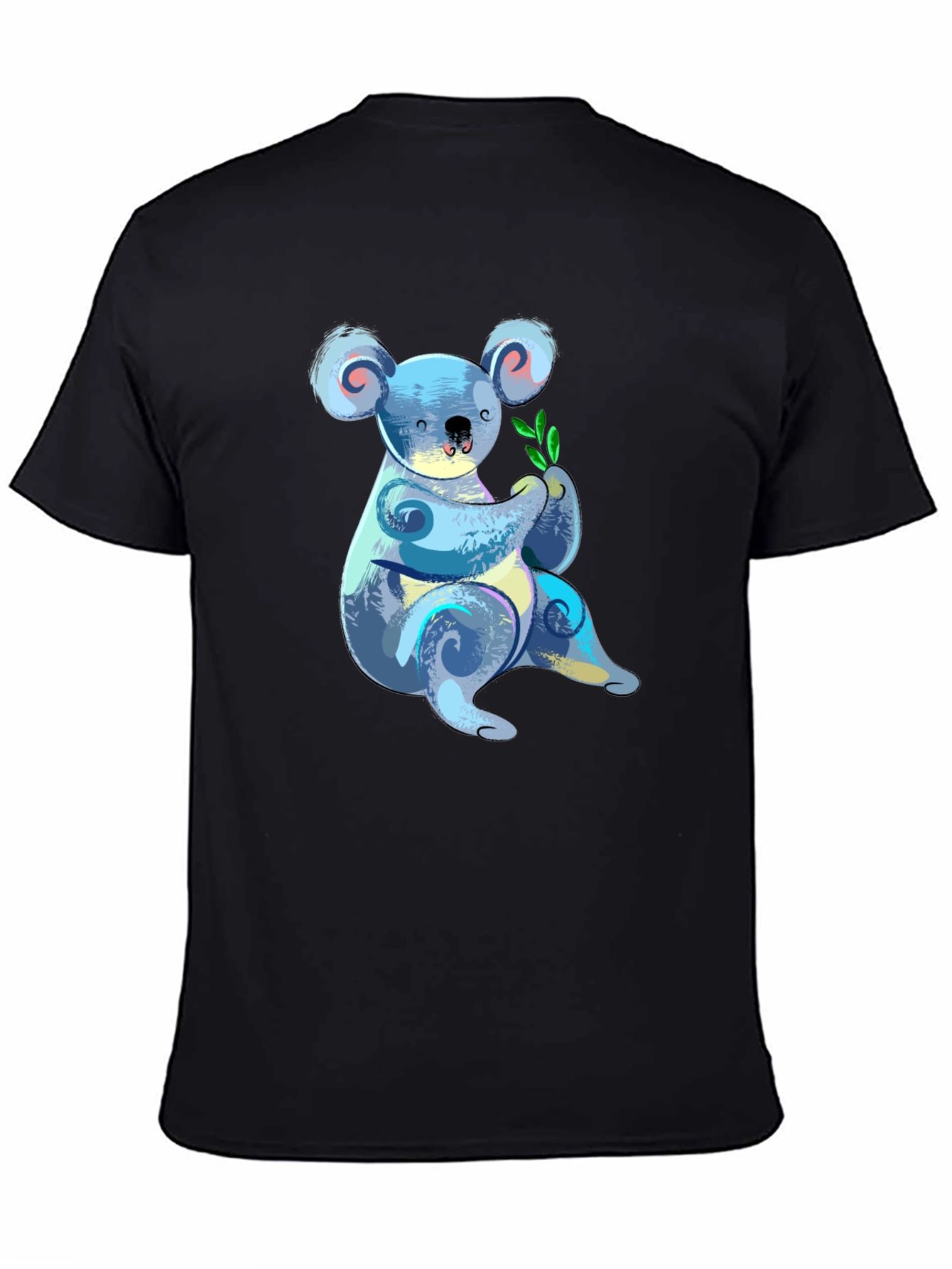 Black Koala Graphic T-Shirt - Soft Cotton Blend view 4