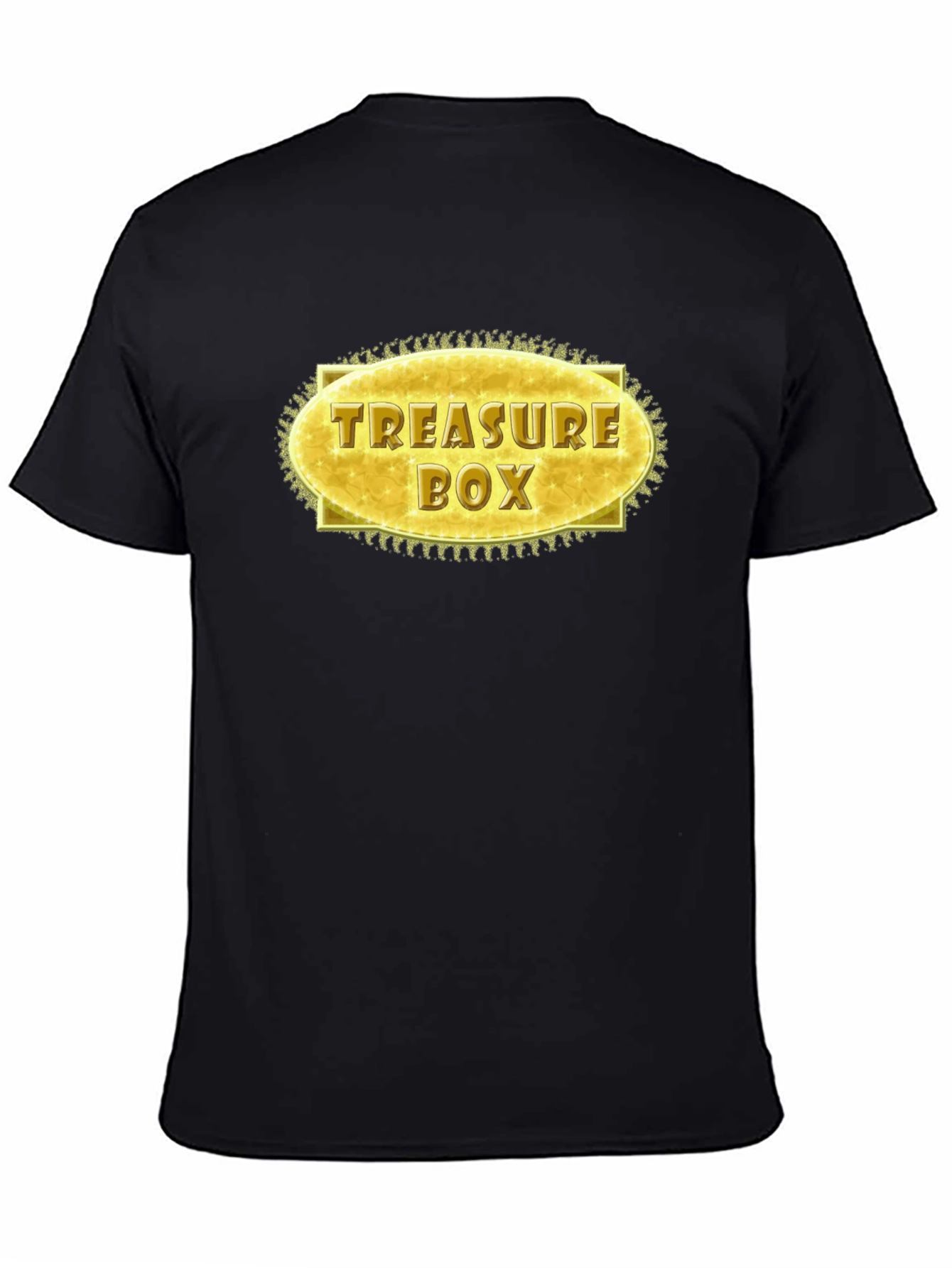 Black Treasure Box Graphic T-Shirt - Stylish Novelty Tee view 4