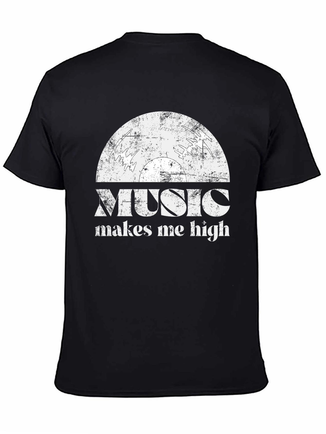 Black Music Makes Me High Graphic Tee view 4