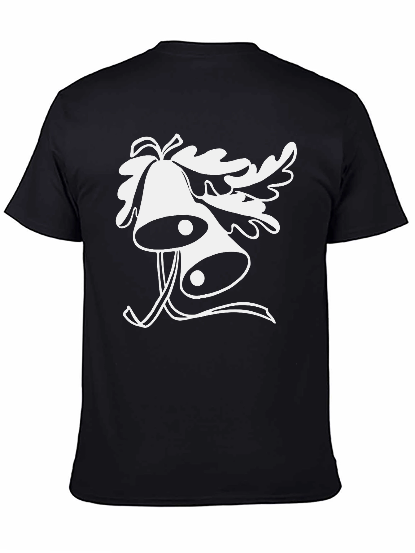 Black Festive Bells Graphic Tee - Holiday Style view 4
