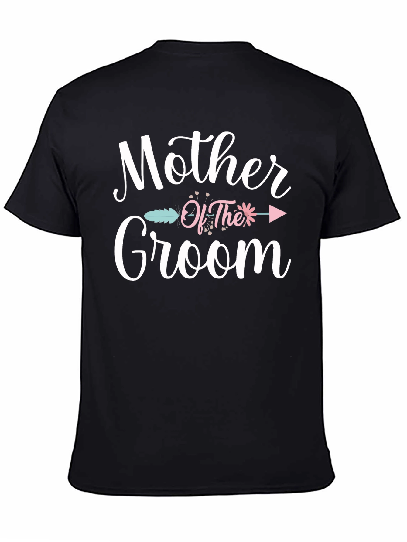 Black Mother of the Groom Graphic T-Shirt view 4