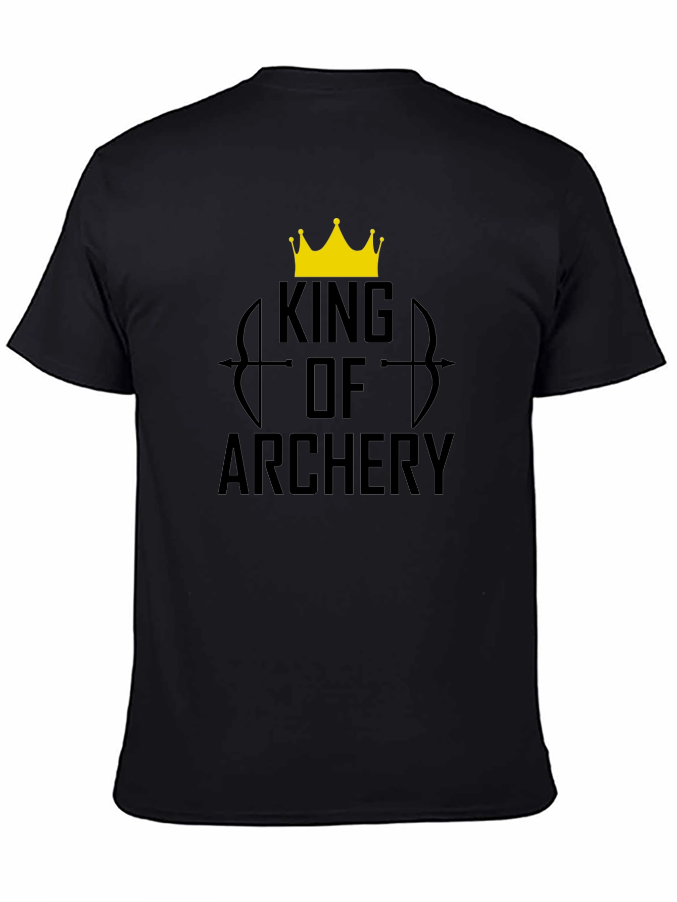 Black King of Archery Black T-Shirt view 4