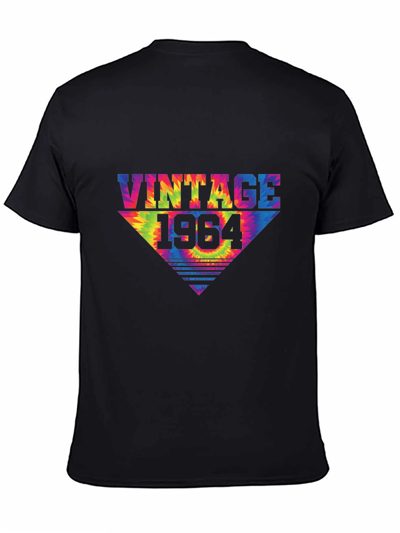 Black Vintage 1964 Tie-Dye Graphic Tee view 4