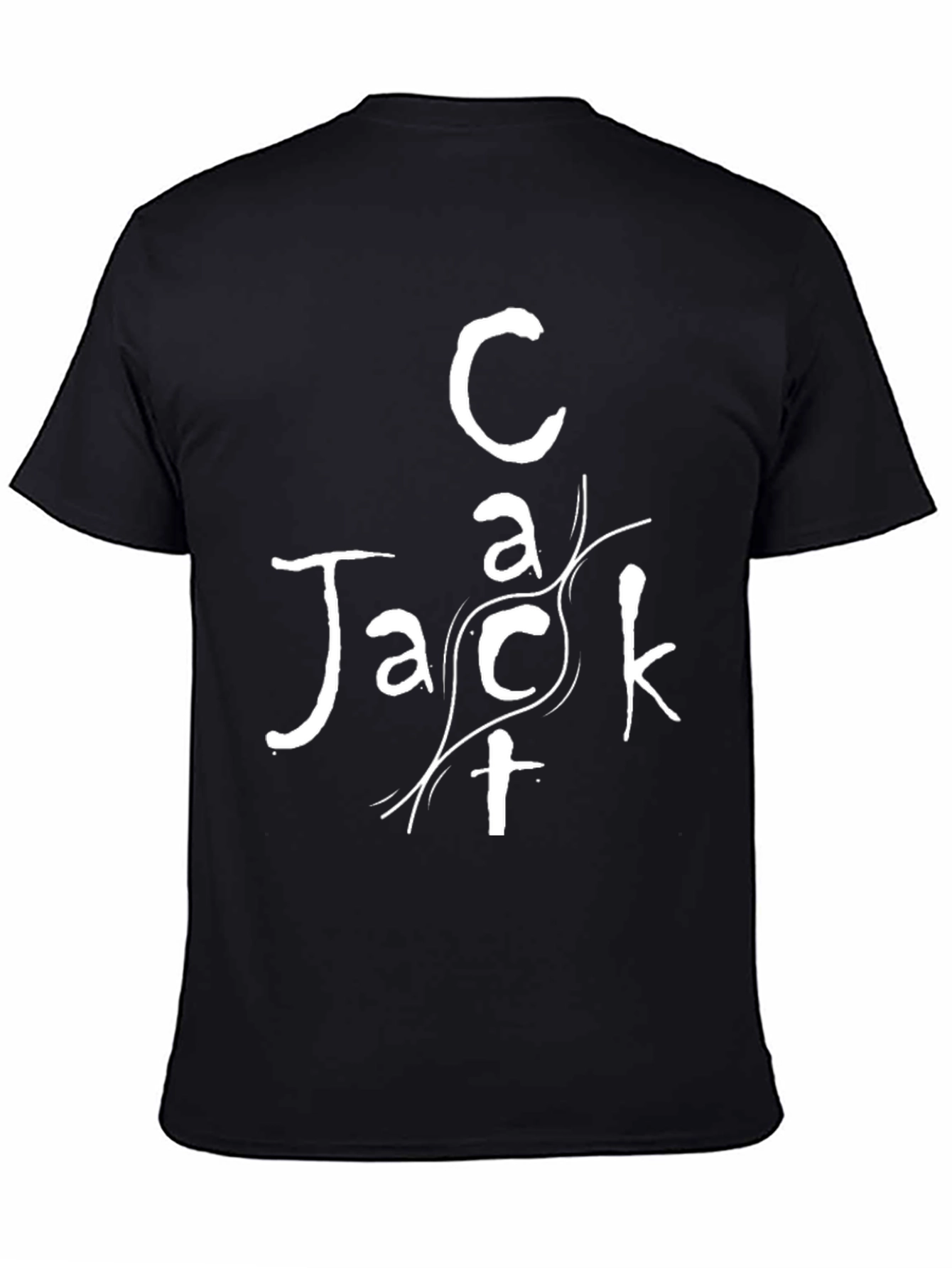 Black Cact Jack Graphic Tee - Stylish Black Cotton T-Shirt view 4