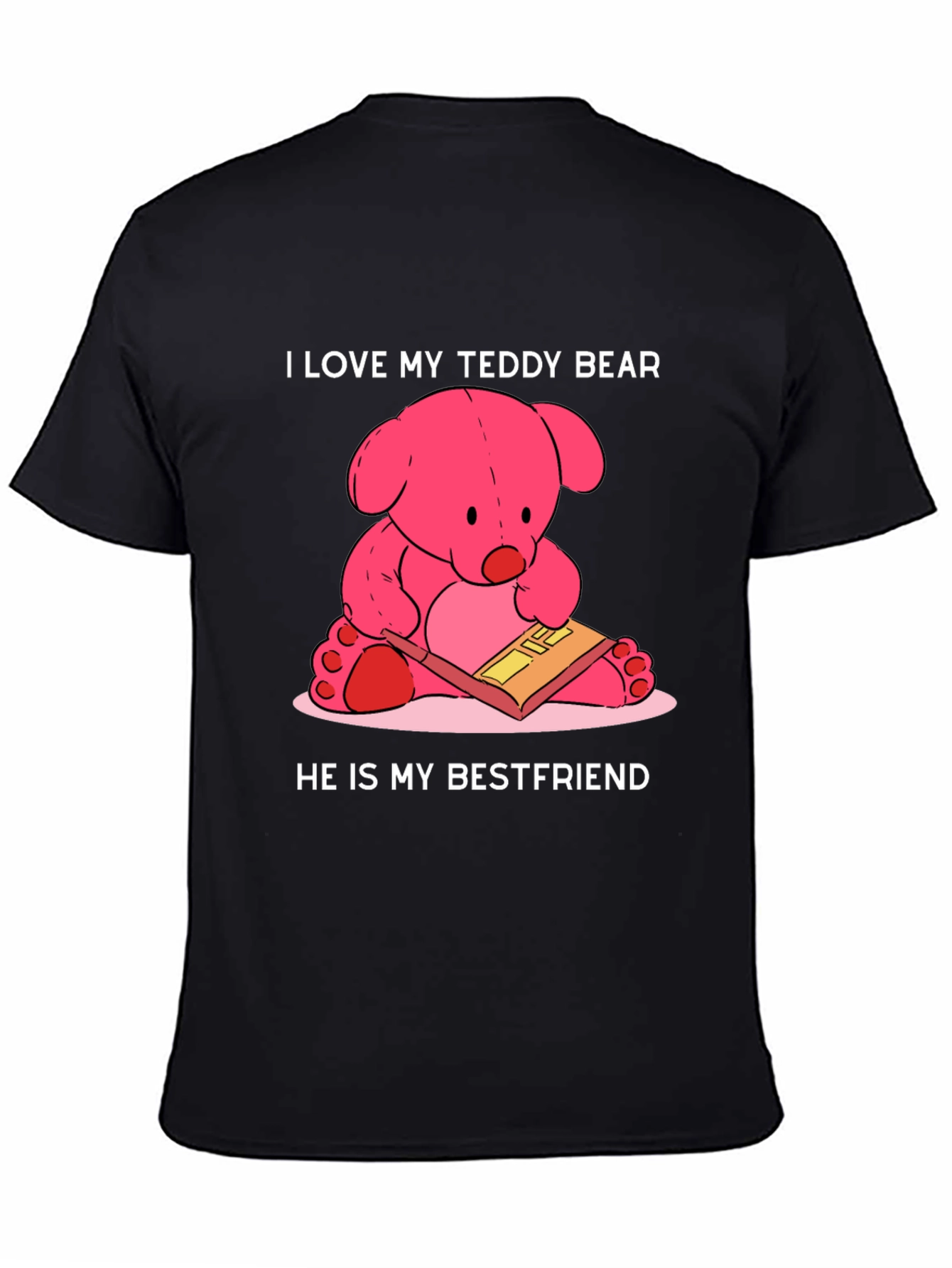 Black Teddy Bear Best Friend T-Shirt view 4