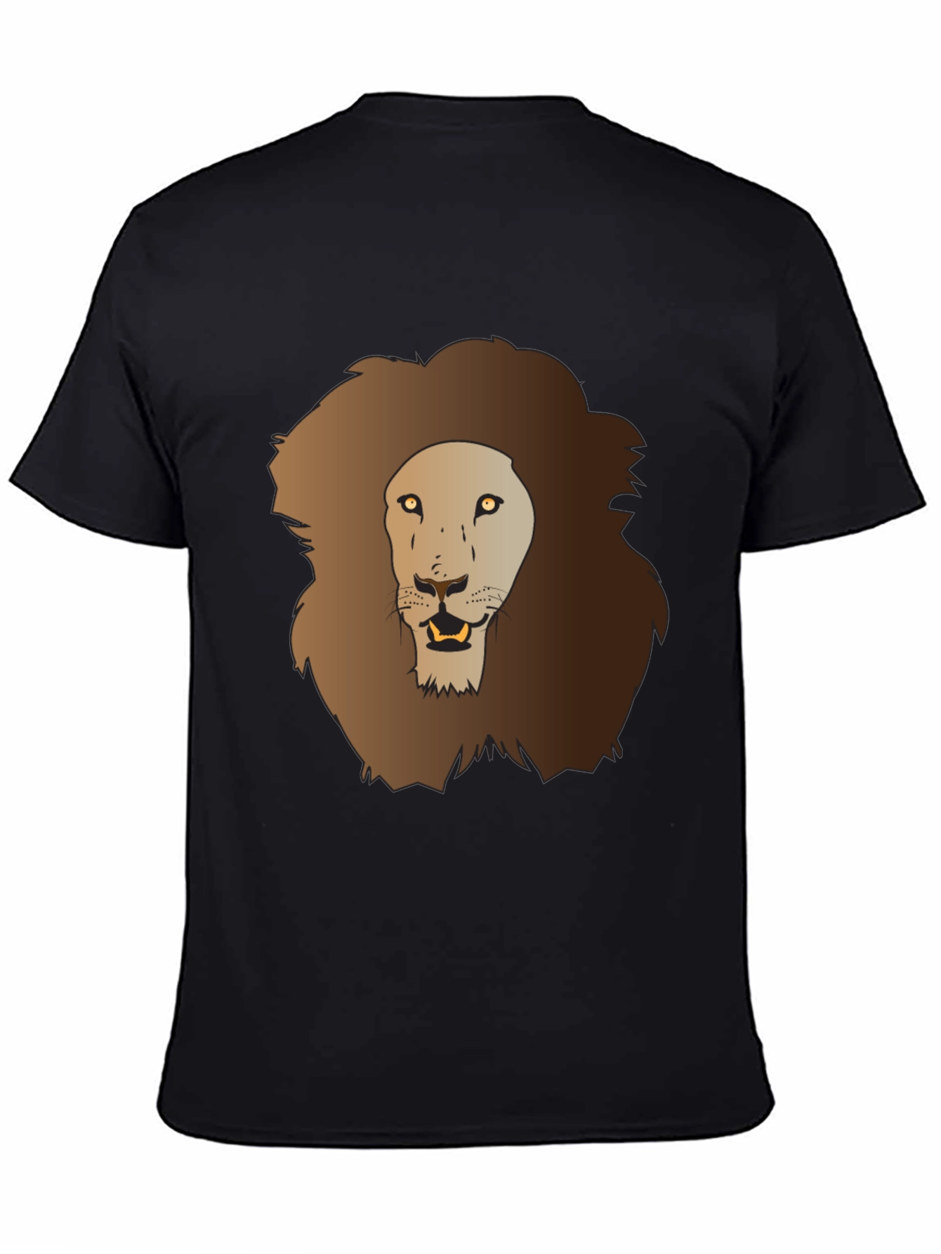 Black Lion Graphic Tee - Men's Black T-Shirt view 4