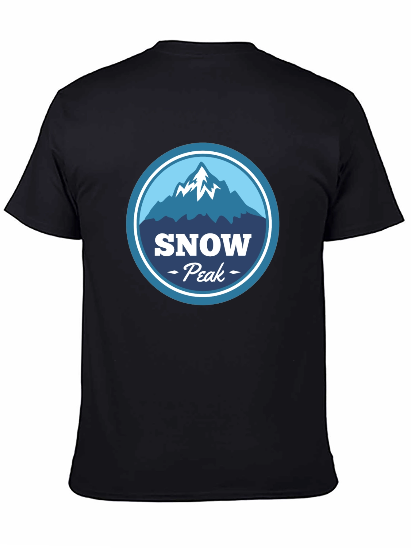 Black Snow Peak Graphic Tee - Mountain Adventure view 4