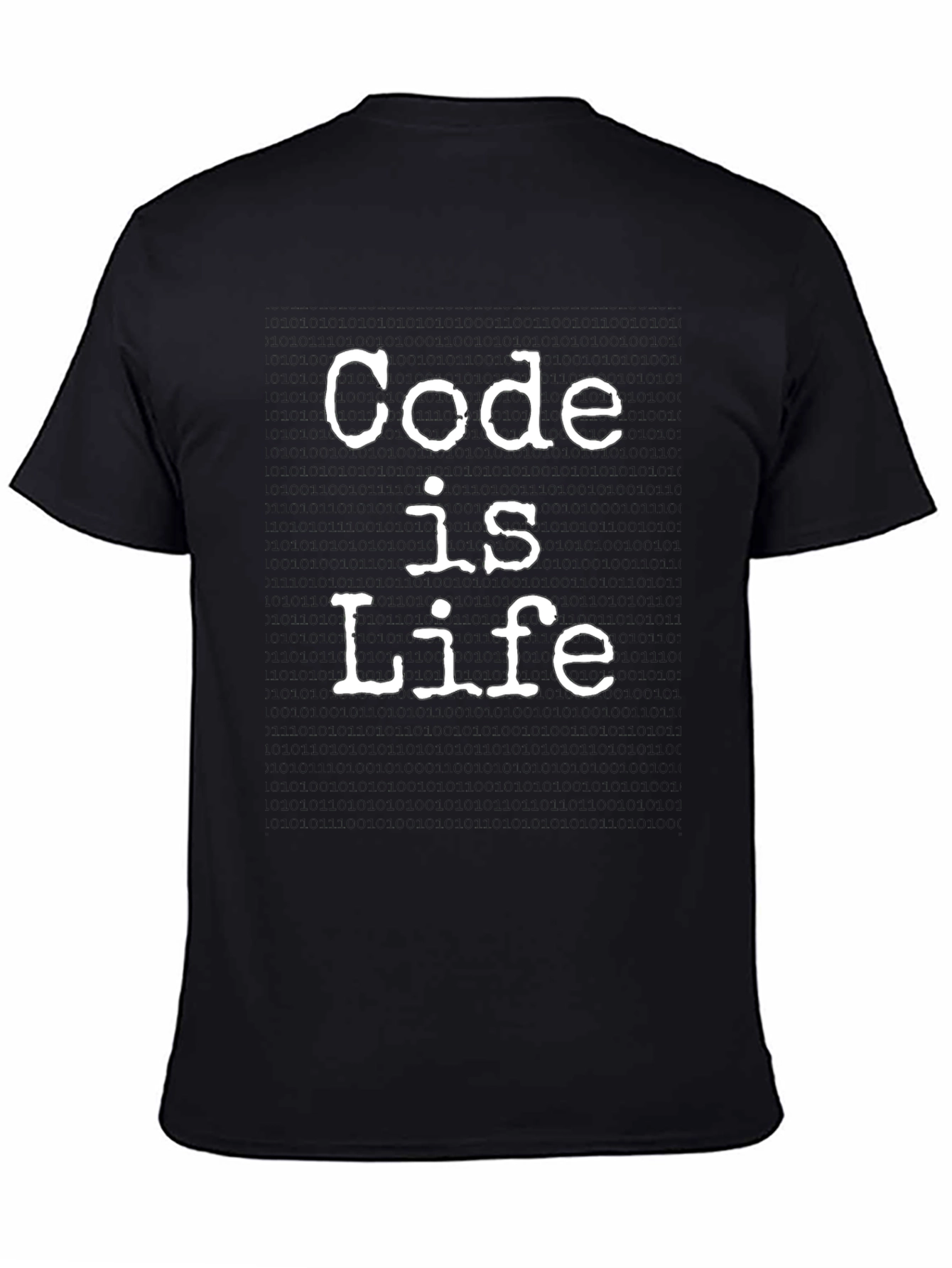 Black Code is Life T-Shirt - Programmer Gift view 4