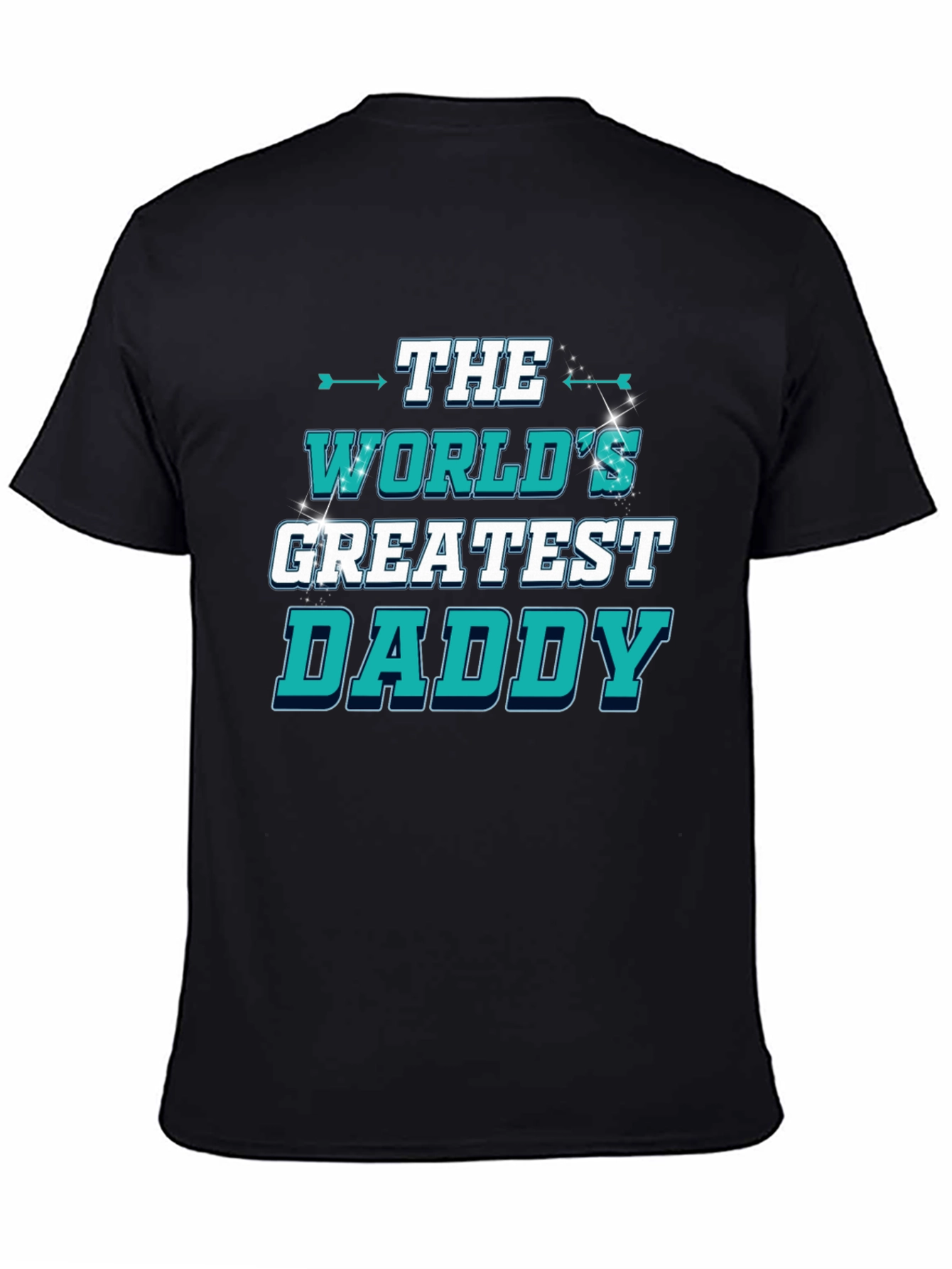 Black World's Greatest Daddy T-Shirt - Gift for Dad view 4