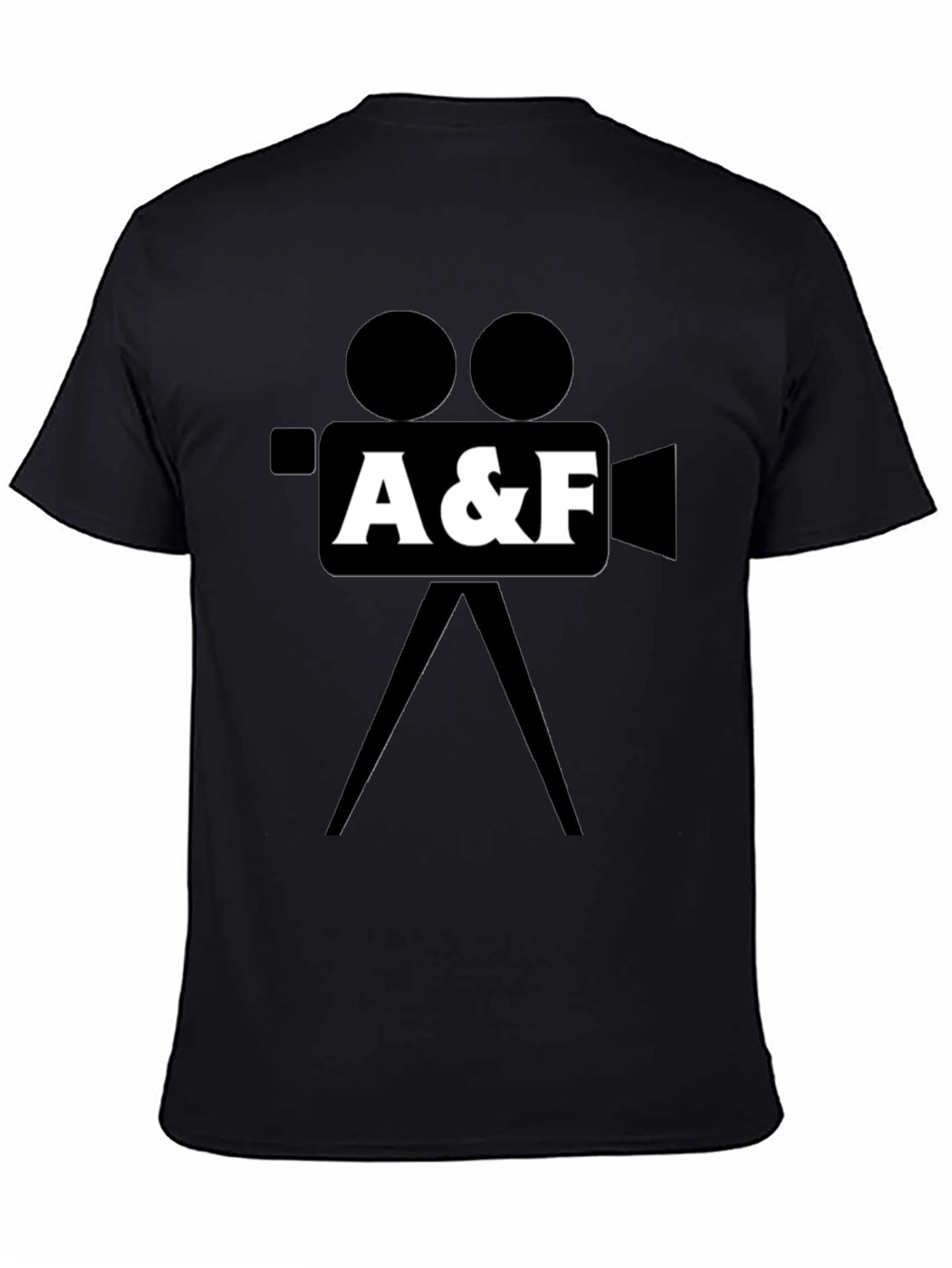 Black A&F Camera Graphic T-Shirt - Black view 4