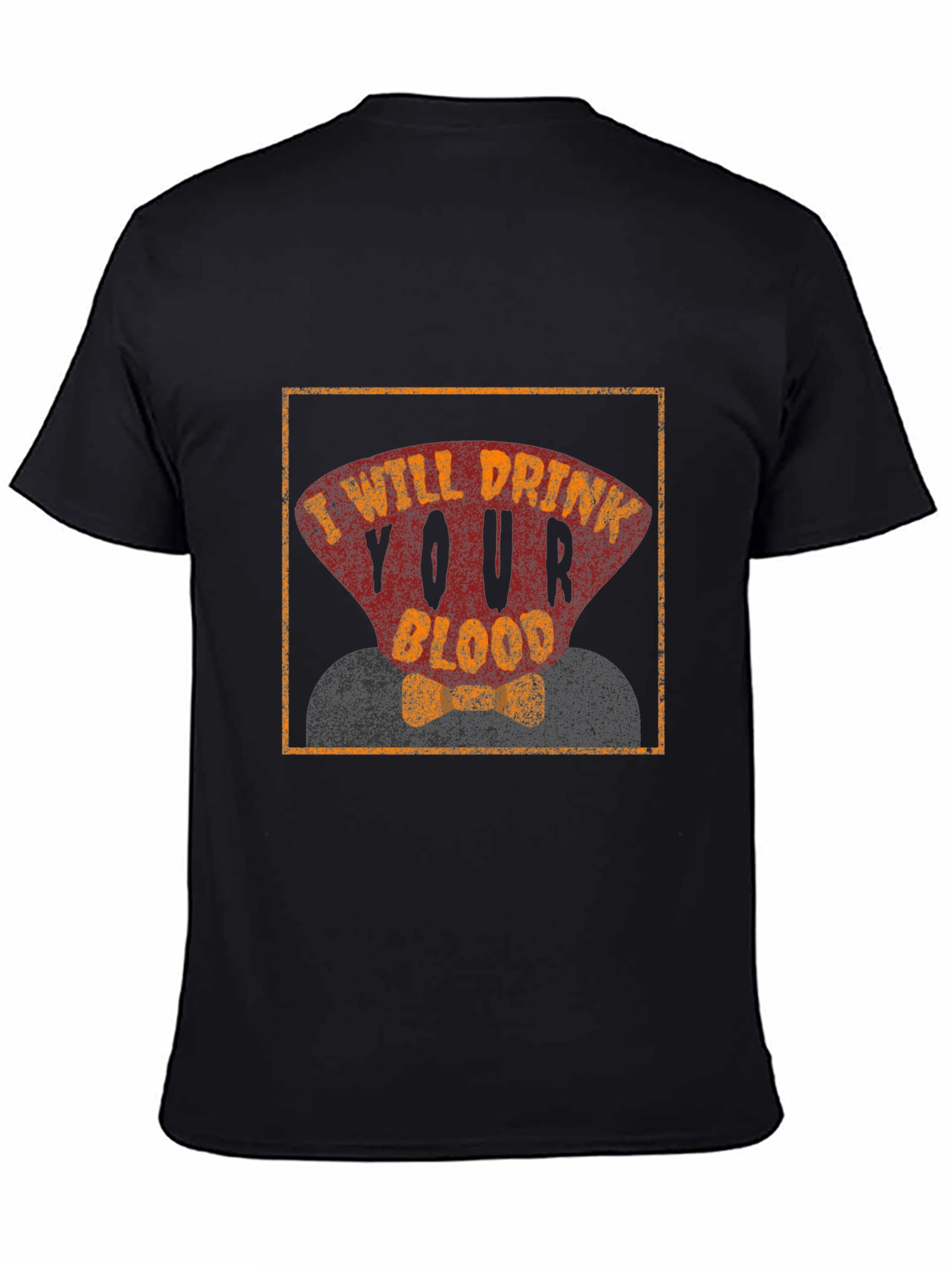 Black I Will Drink Your Blood T-Shirt view 4