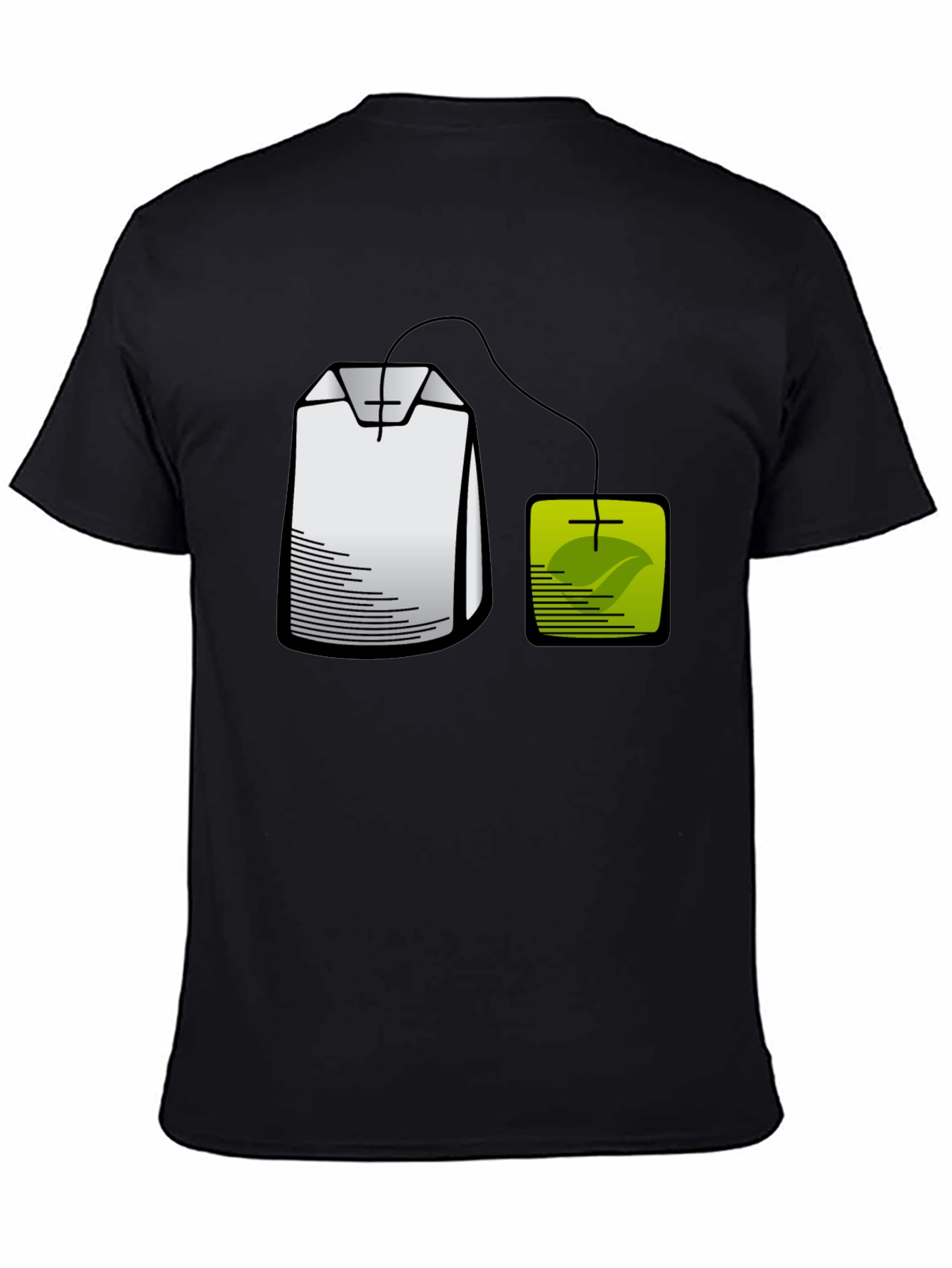 Black Tea Bag Graphic T-Shirt - Brewtiful Style! view 4