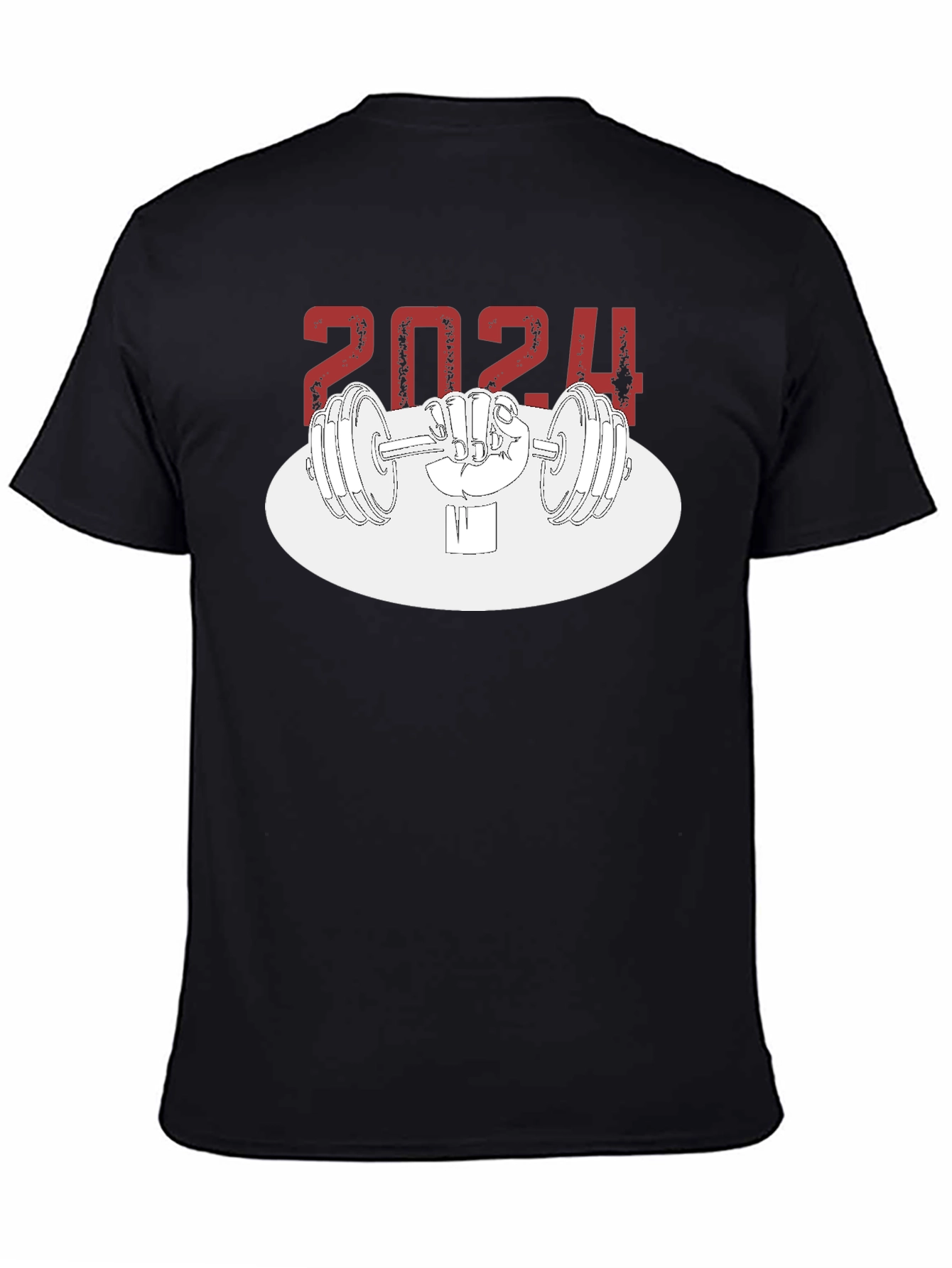 Black 2024 Weightlifting T-Shirt - Workout Ready! view 4