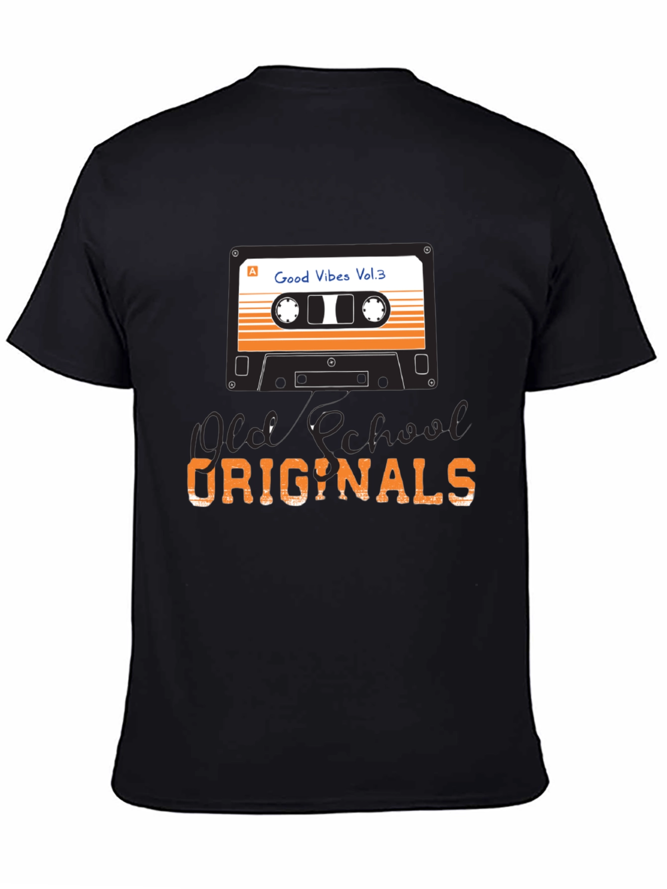 Black Old School Originals T-Shirt, Good Vibes Vol. 3 view 4