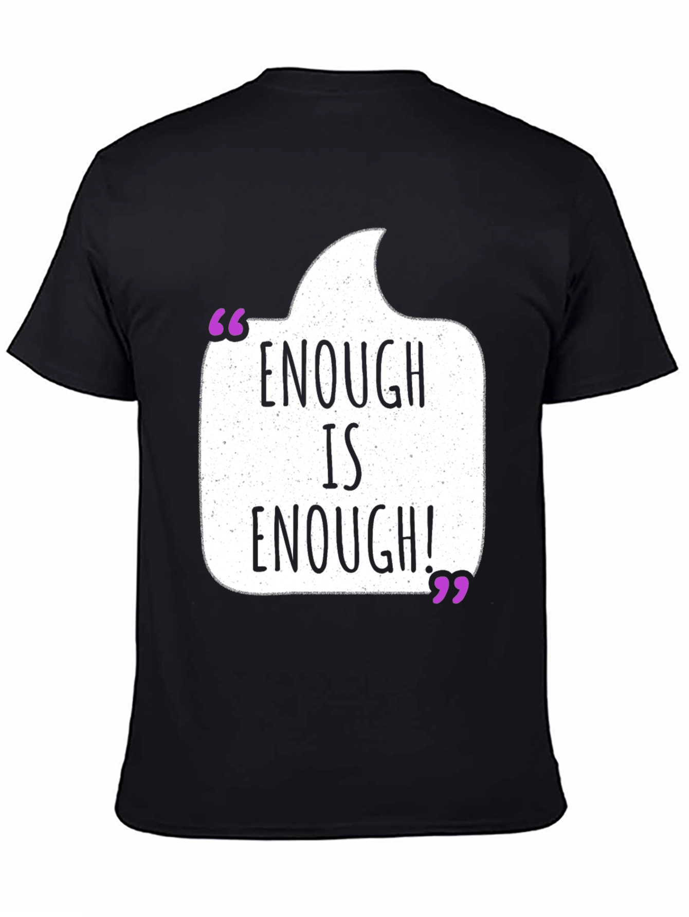 Black Enough is Enough Graphic Tee - Black view 4