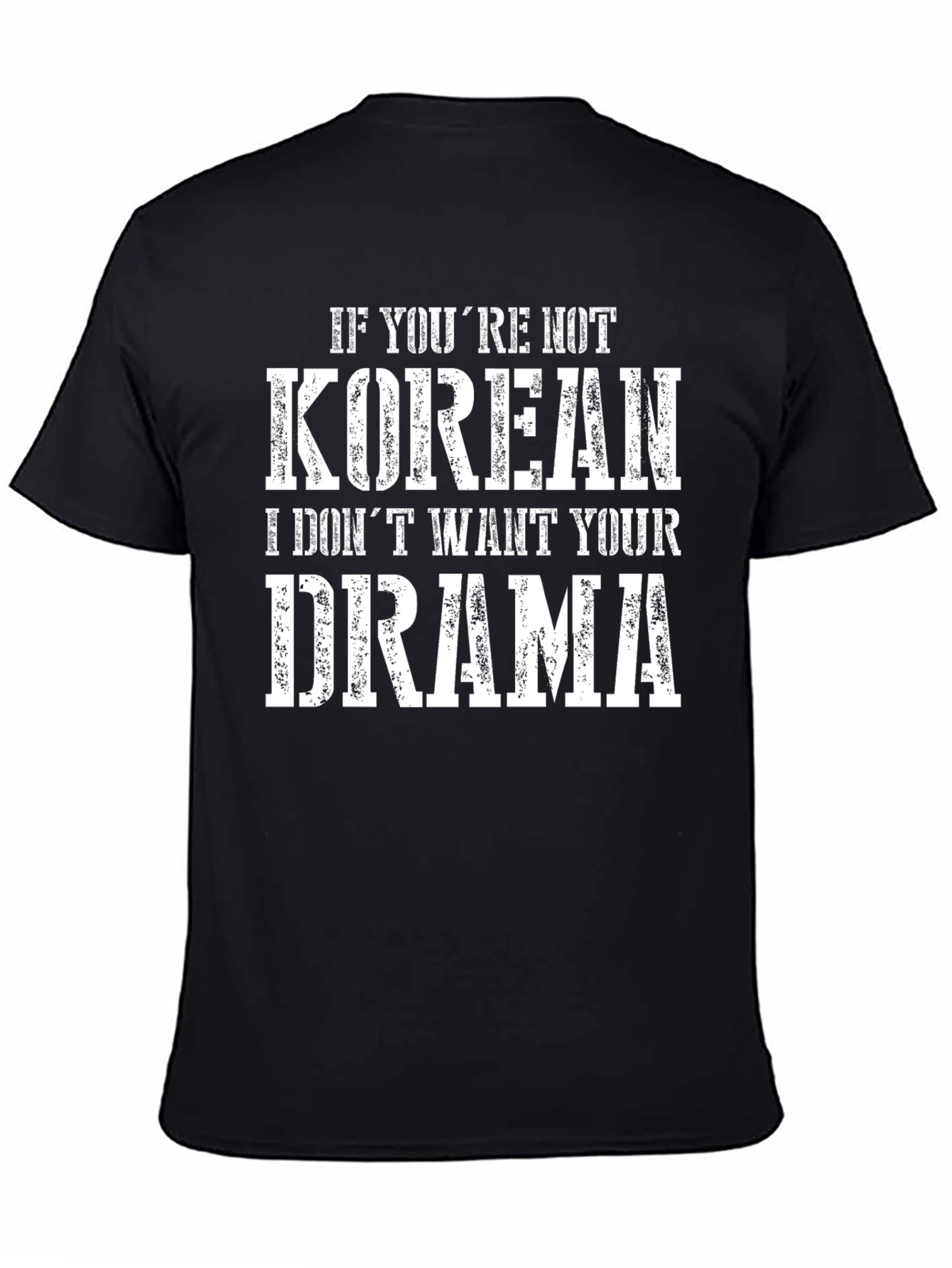 Black Korean Drama T-Shirt view 4