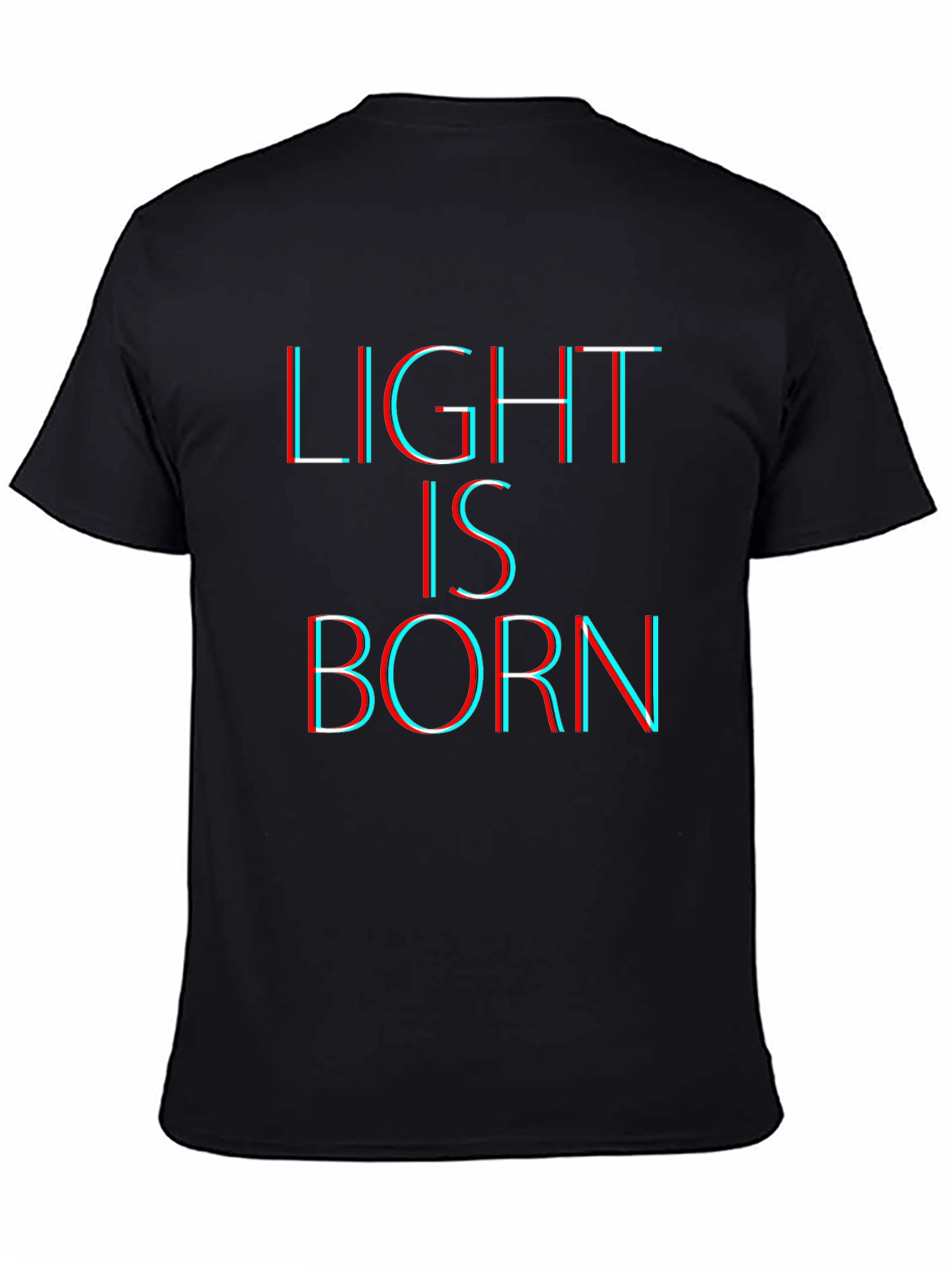 Black Light Is Born Graphic Tee - Mens Black T-Shirt view 4