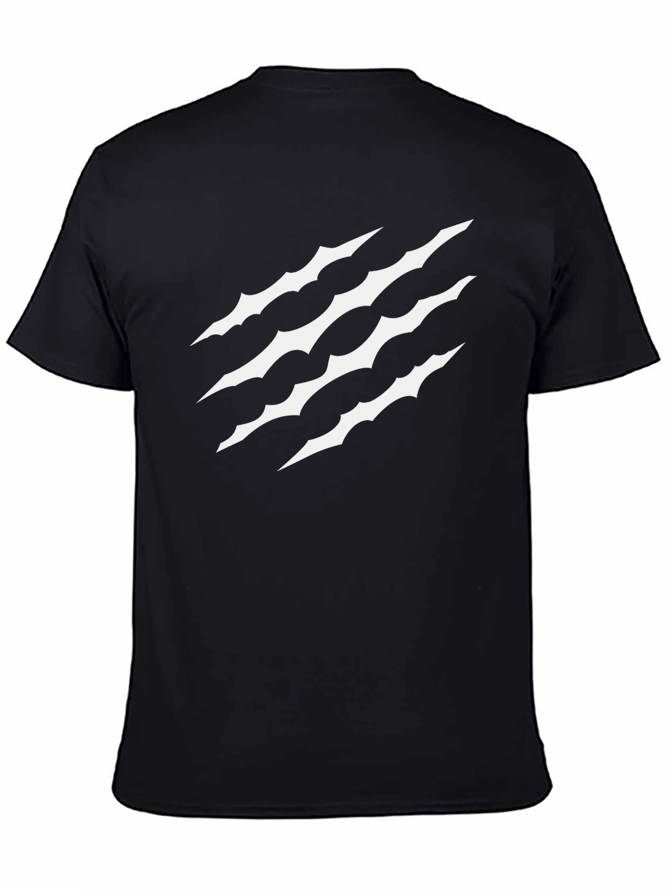 Black Claw Scratch Graphic T-Shirt - Black view 4