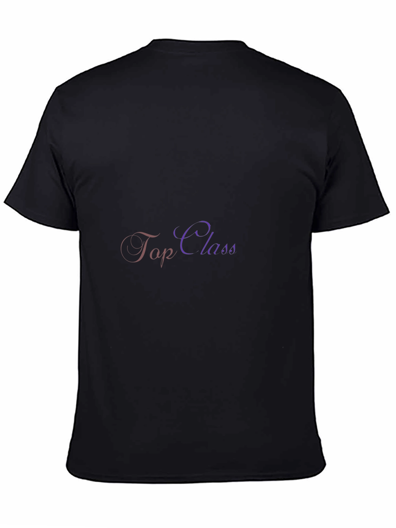 Black Top Class Graphic Tee - Stylish Men's Black T-Shirt view 4