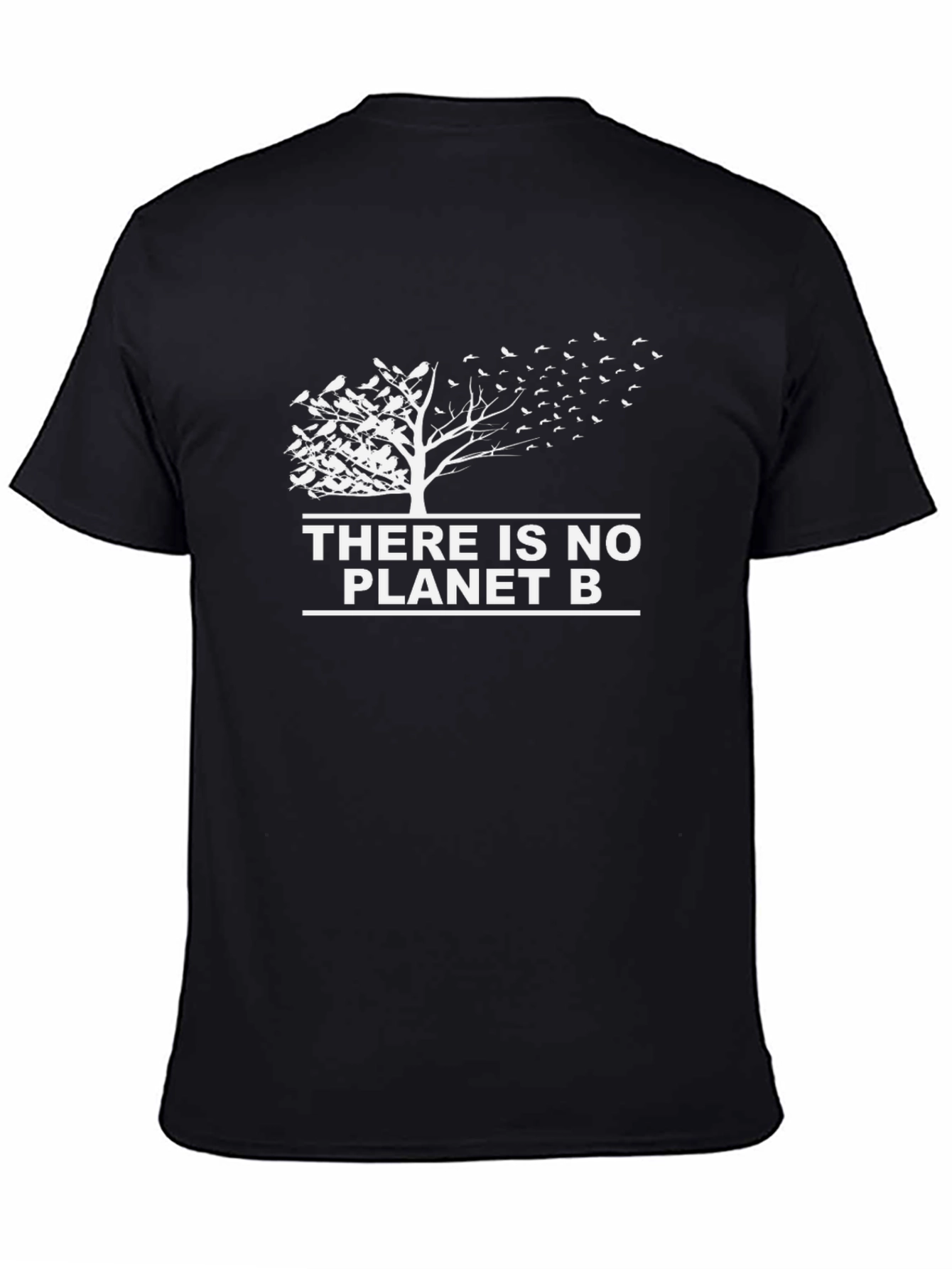 Black There is No Planet B Graphic Tee view 4
