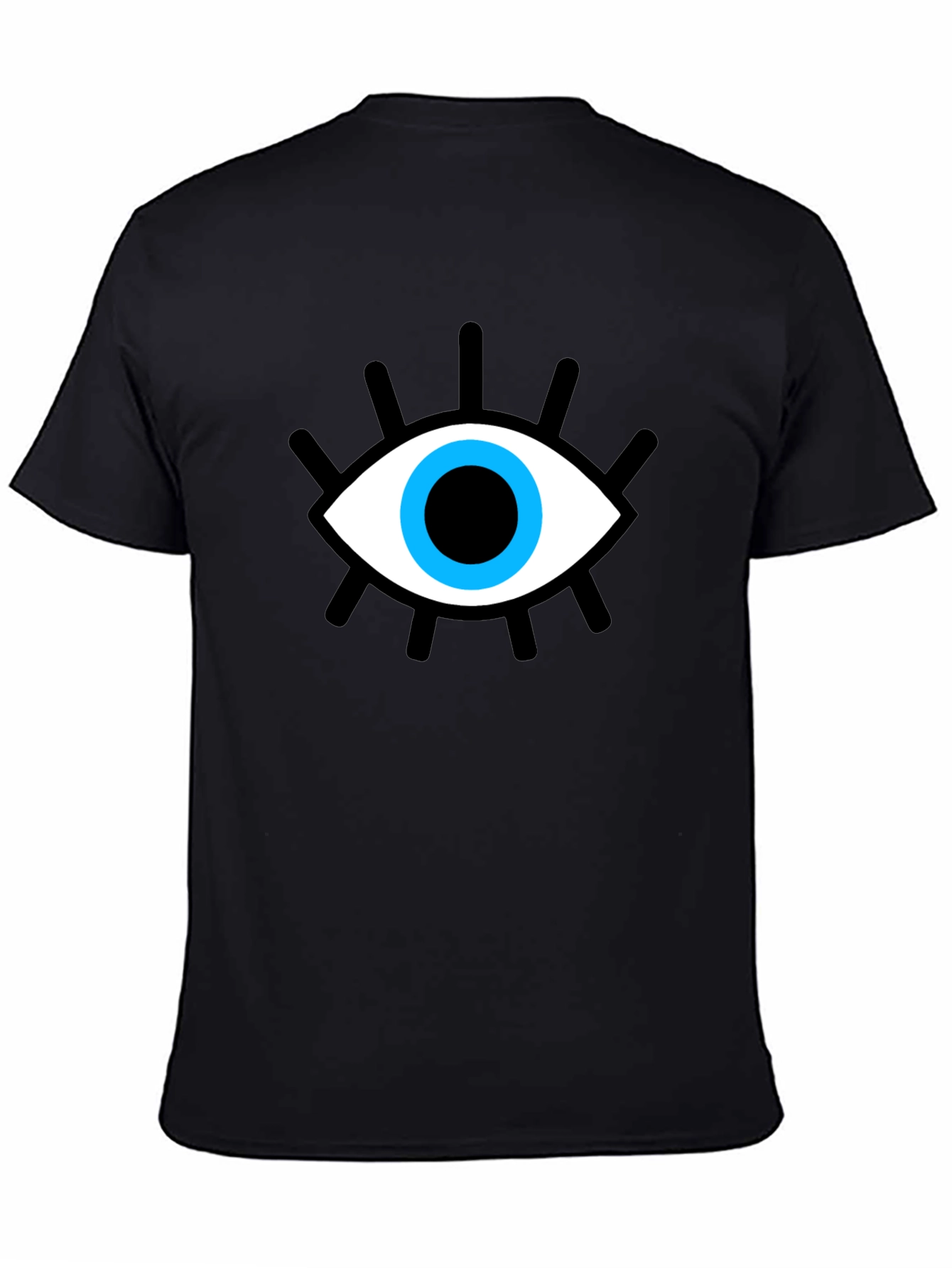 Black Evil Eye Graphic T-Shirt - Stylish Protection view 4