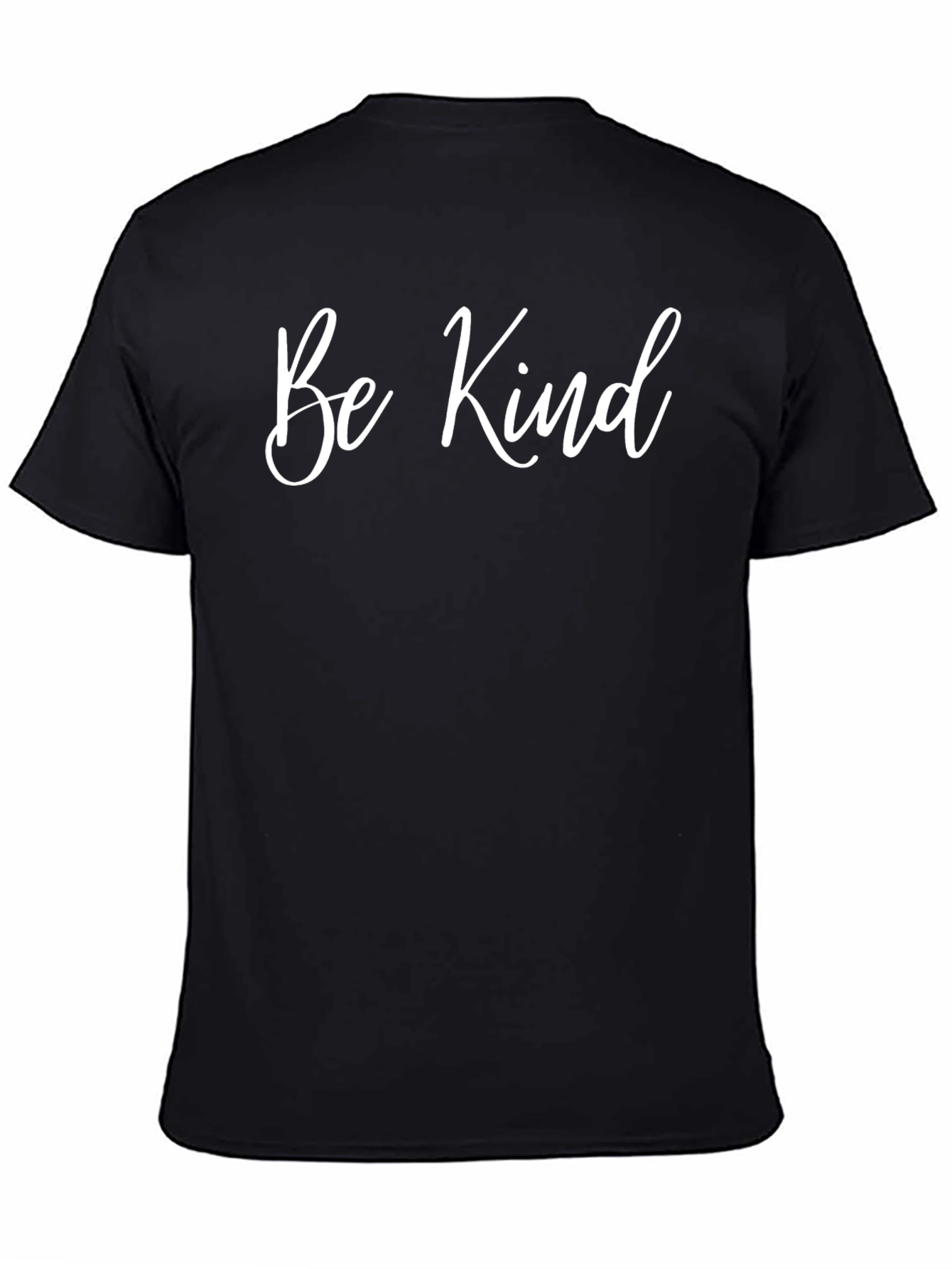 Black Be Kind Graphic Tee - Soft Cotton Blend T-Shirt view 4