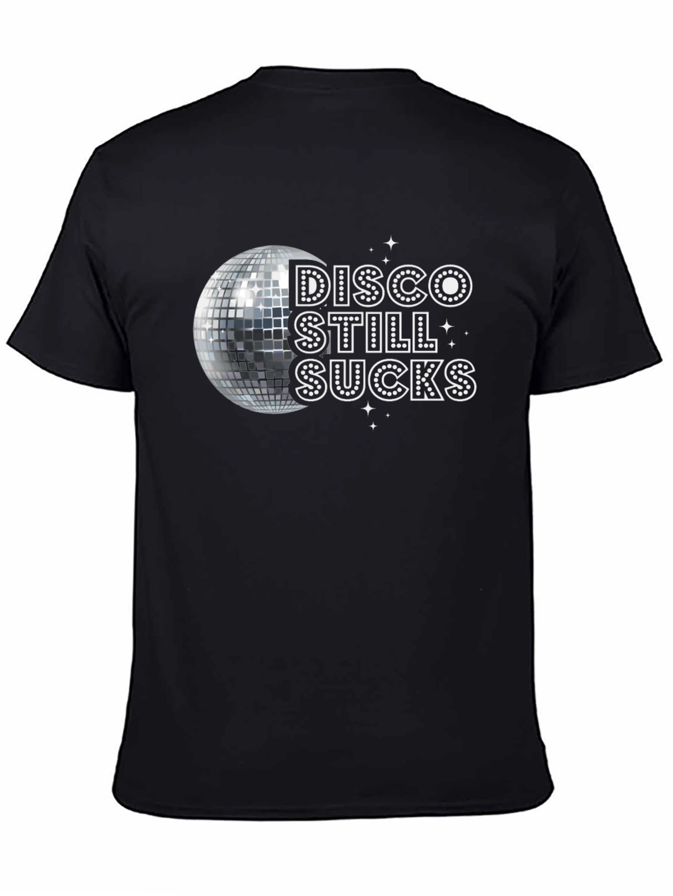 Black Disco Still Sucks Graphic T-Shirt view 4