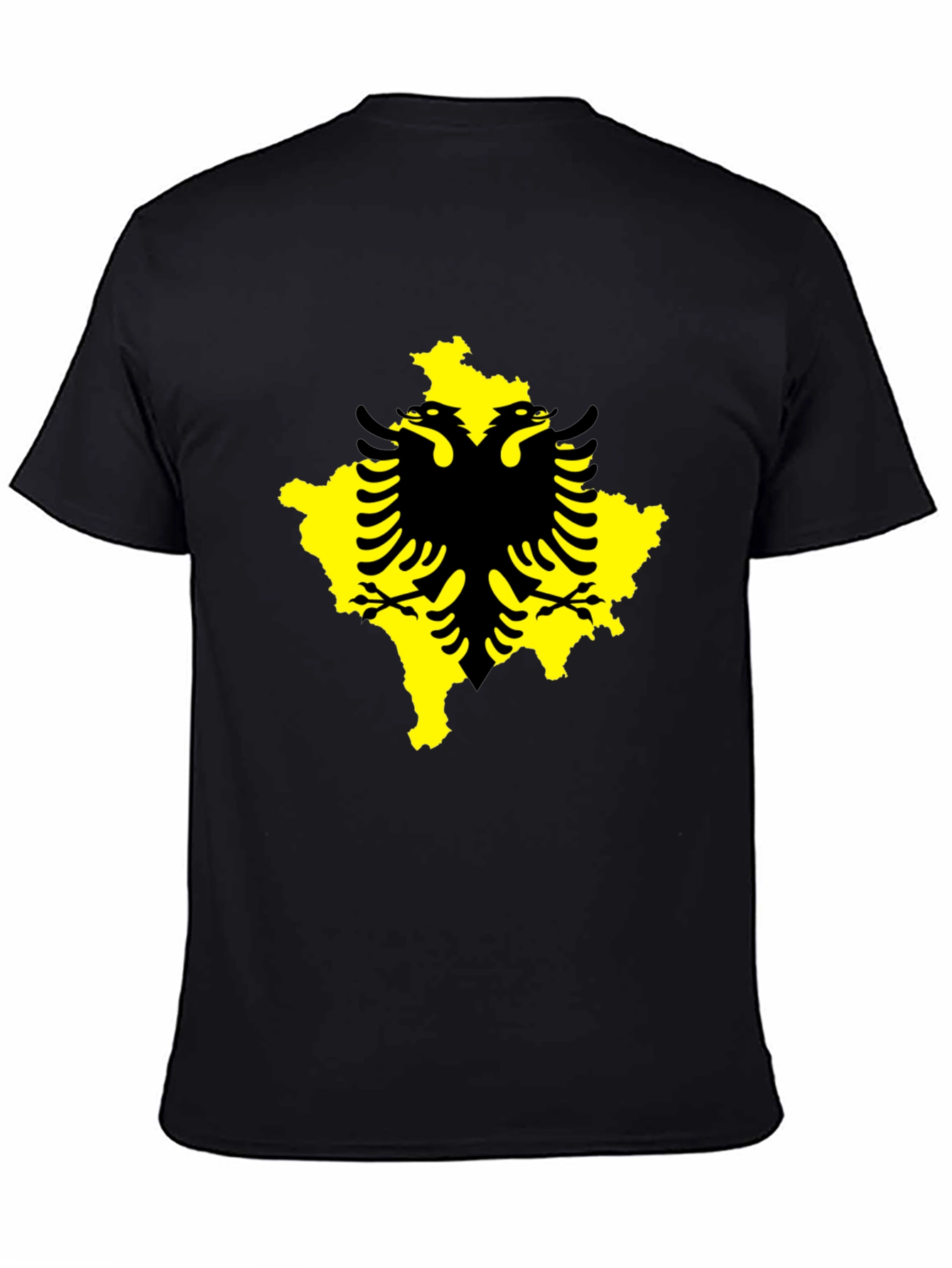 Black Kosovo Flag T-Shirt - Black Graphic Tee view 4