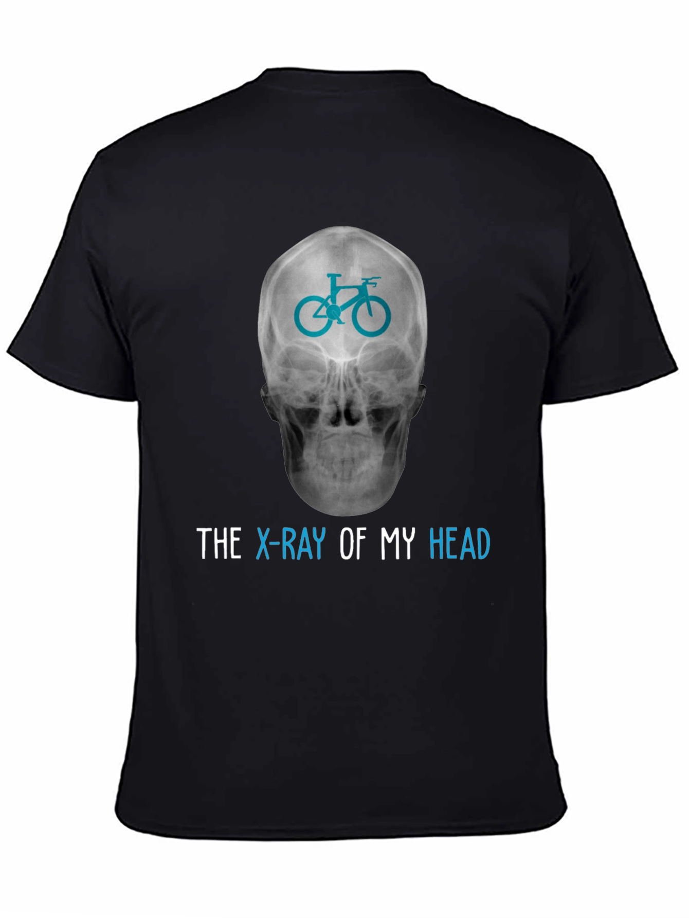 Black Bike X-Ray T-Shirt - Cycle on the Brain view 4