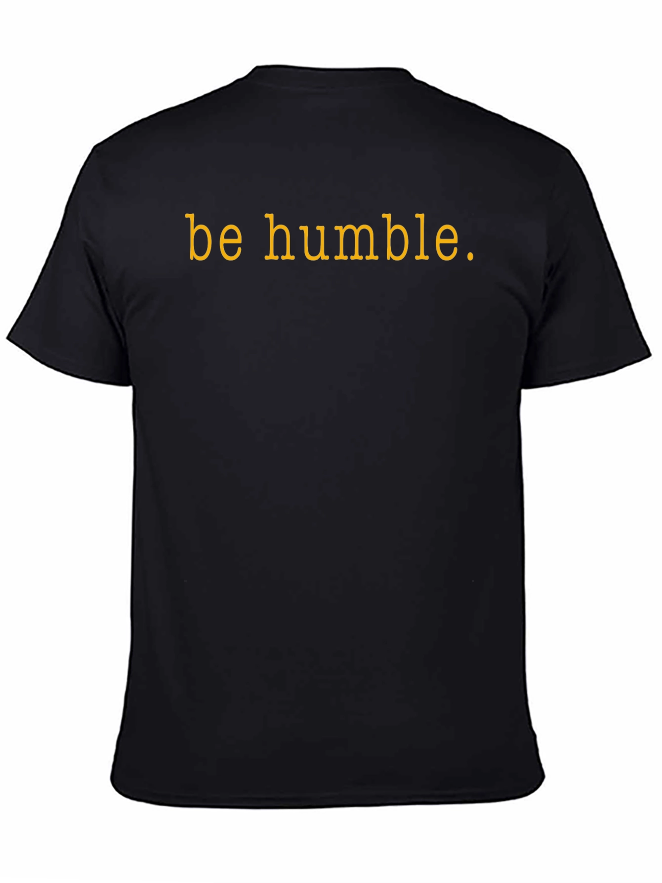 Black Be Humble Graphic Tee - Black Cotton T-Shirt view 4