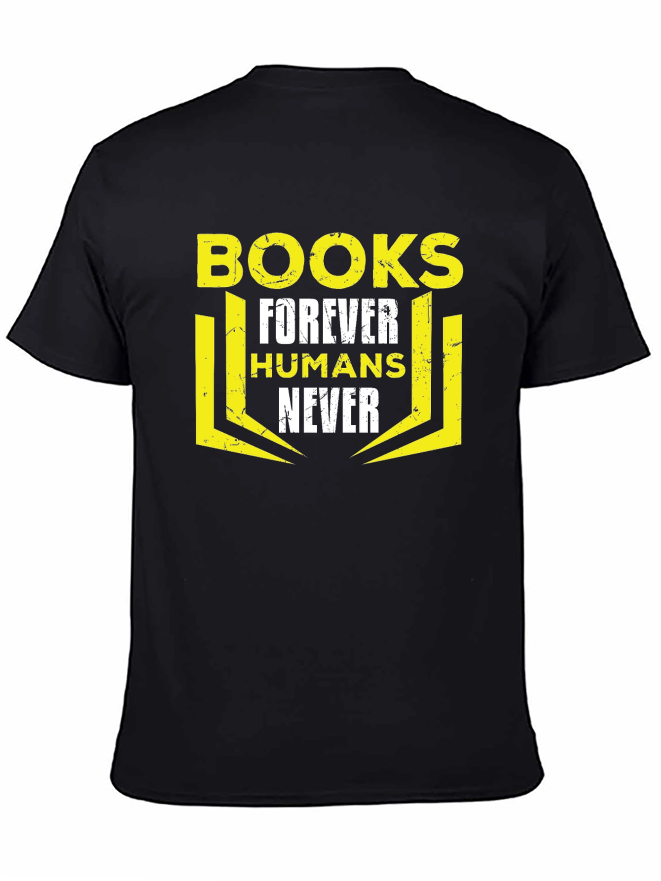 Black Books Forever Humans Never Graphic T-Shirt view 4