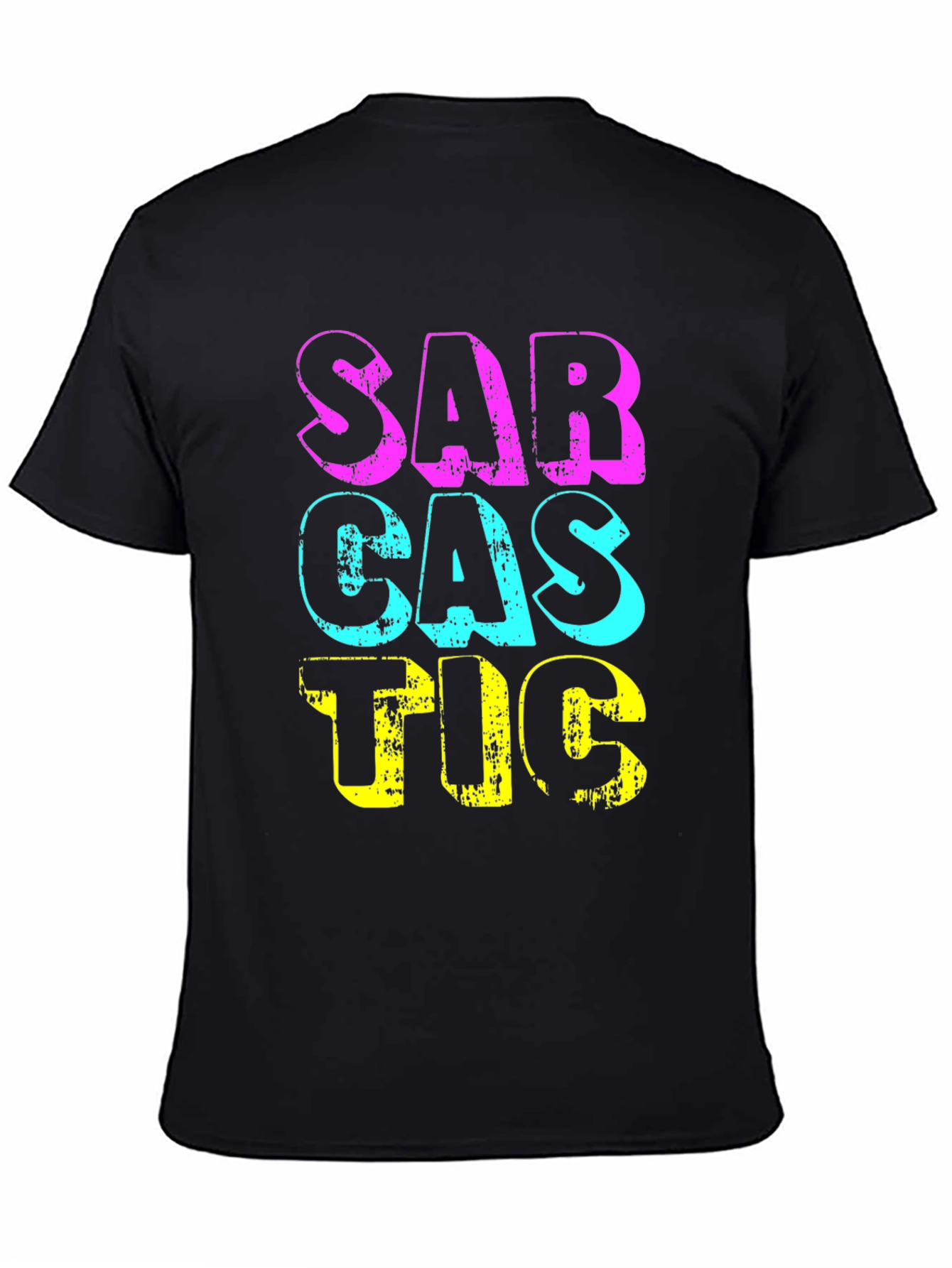 Black Sarcastic Graphic T-Shirt - Funny Statement Tee view 4